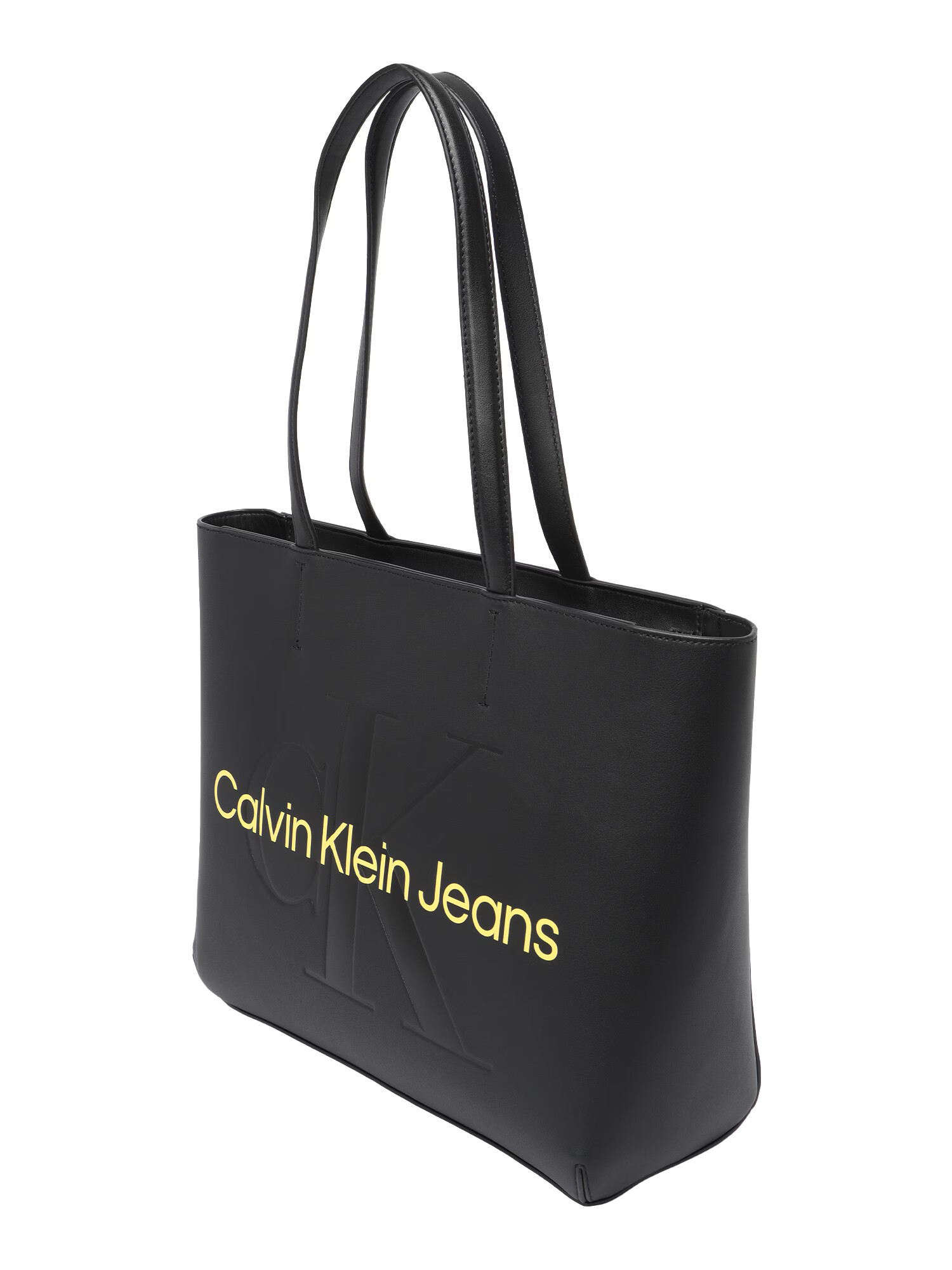 Calvin Klein Jeans Μεγάλη τσάντα ανοικτό κίτρινο / μαύρο - Pepit.gr