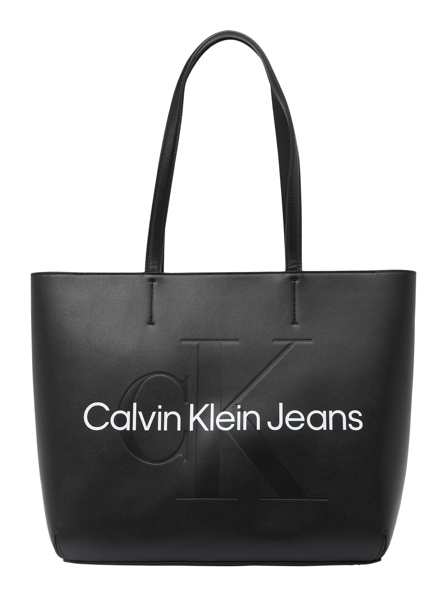 Calvin Klein Jeans Μεγάλη τσάντα μαύρο / λευκό - Pepit.gr