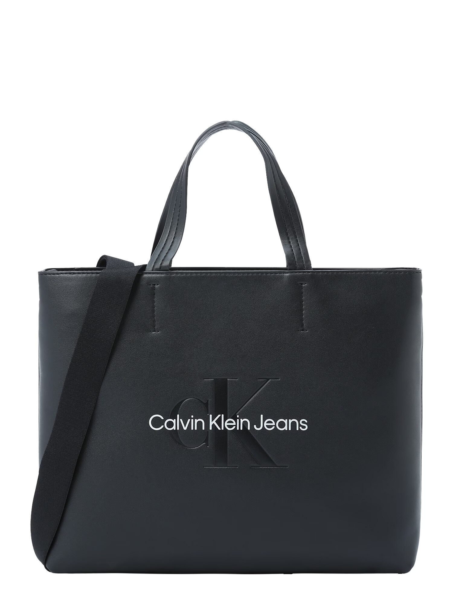 Calvin Klein Jeans Μεγάλη τσάντα μαύρο / λευκό - Pepit.gr