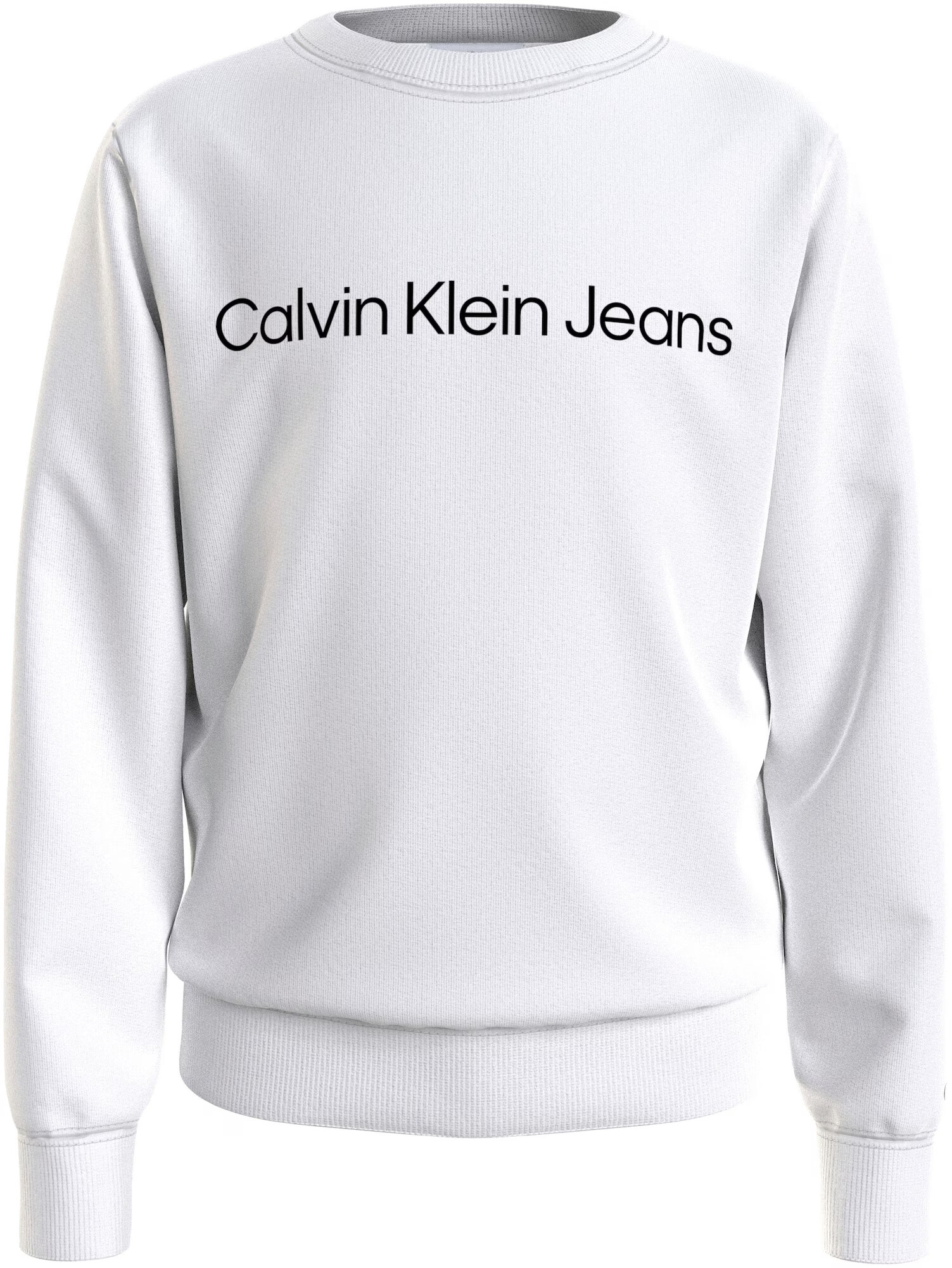 Calvin Klein Jeans Μπλούζα φούτερ μαύρο / λευκό - Pepit.gr