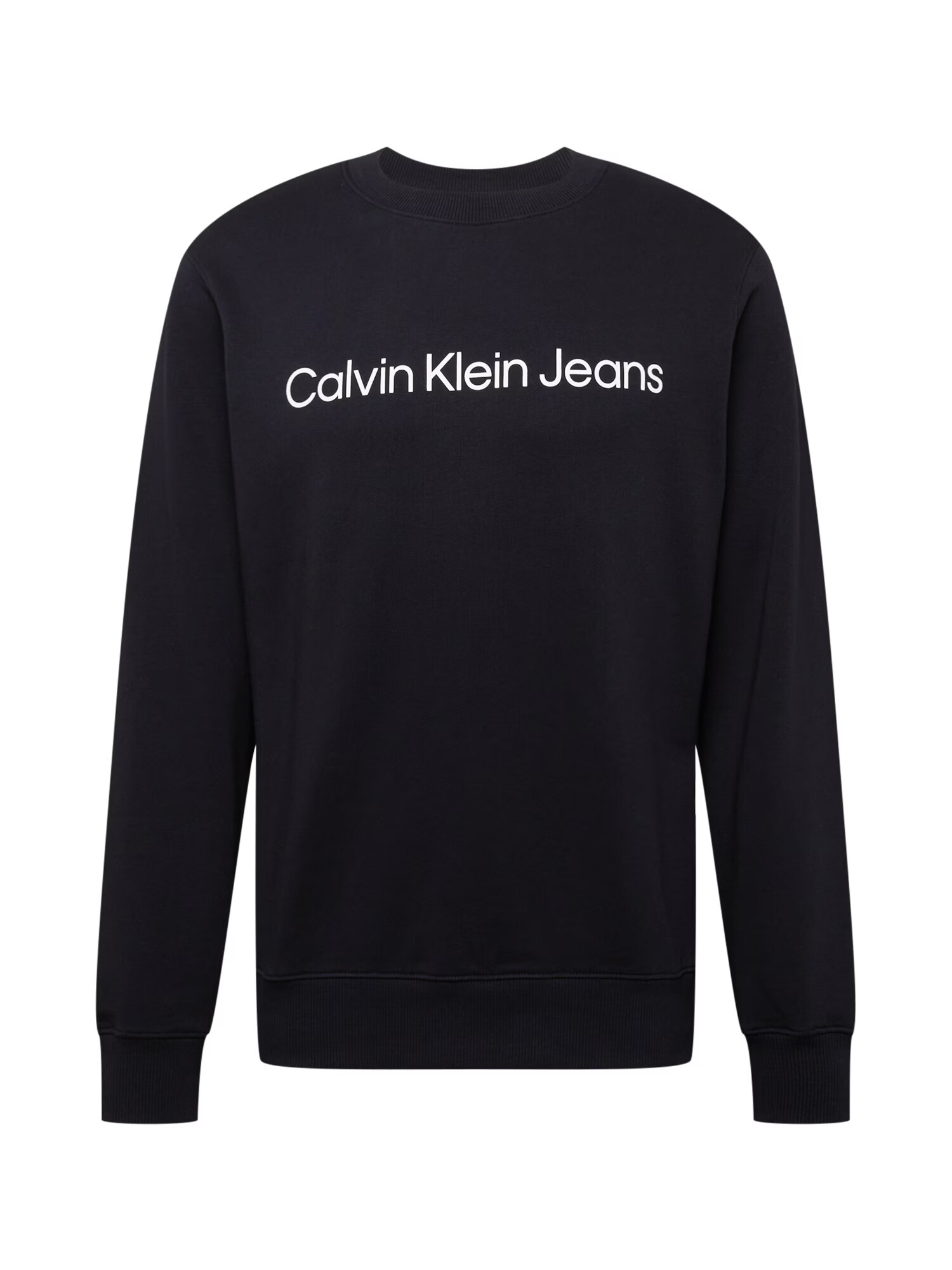 Calvin Klein Jeans Μπλούζα φούτερ μαύρο / λευκό - Pepit.gr