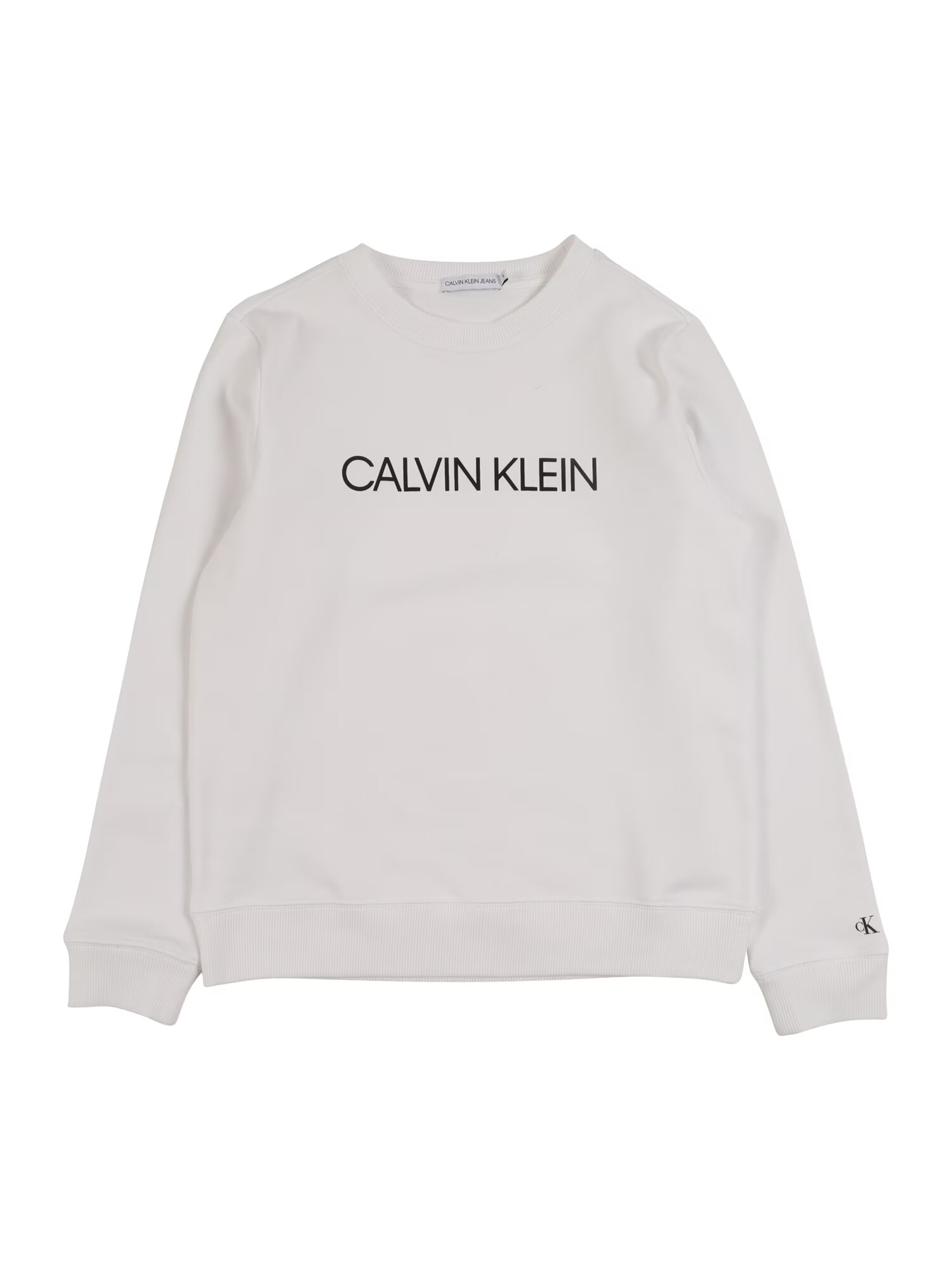 Calvin Klein Jeans Μπλούζα φούτερ μαύρο / λευκό - Pepit.gr