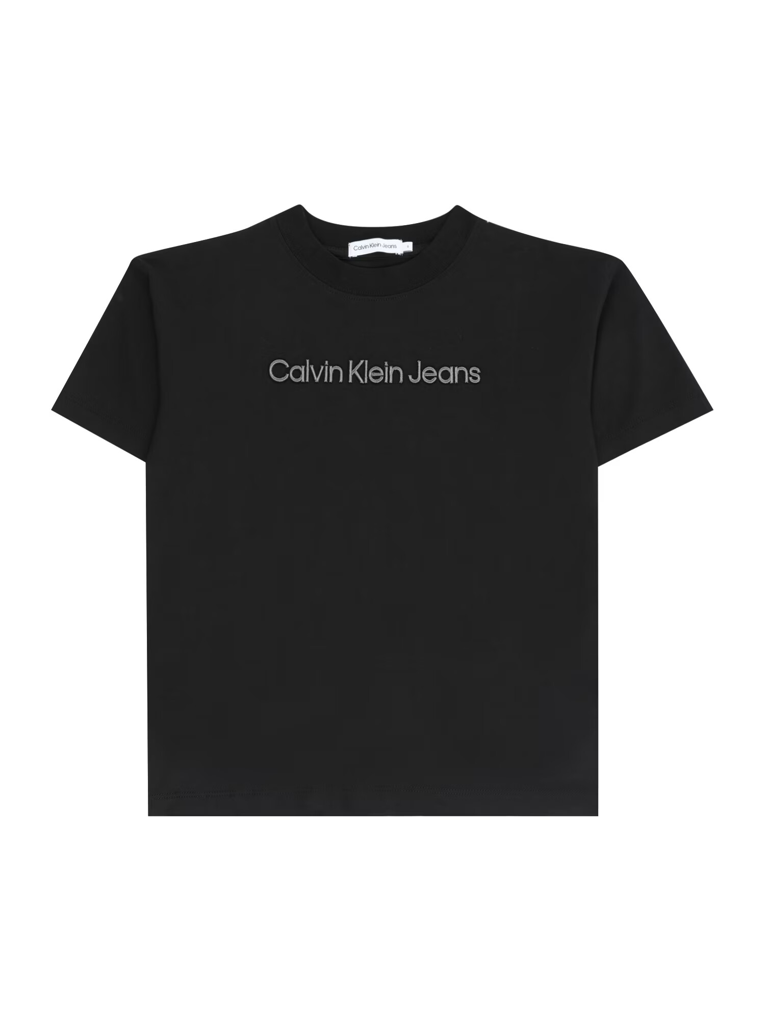 Calvin Klein Jeans Μπλουζάκι ασημόγκριζο / μαύρο - Pepit.gr