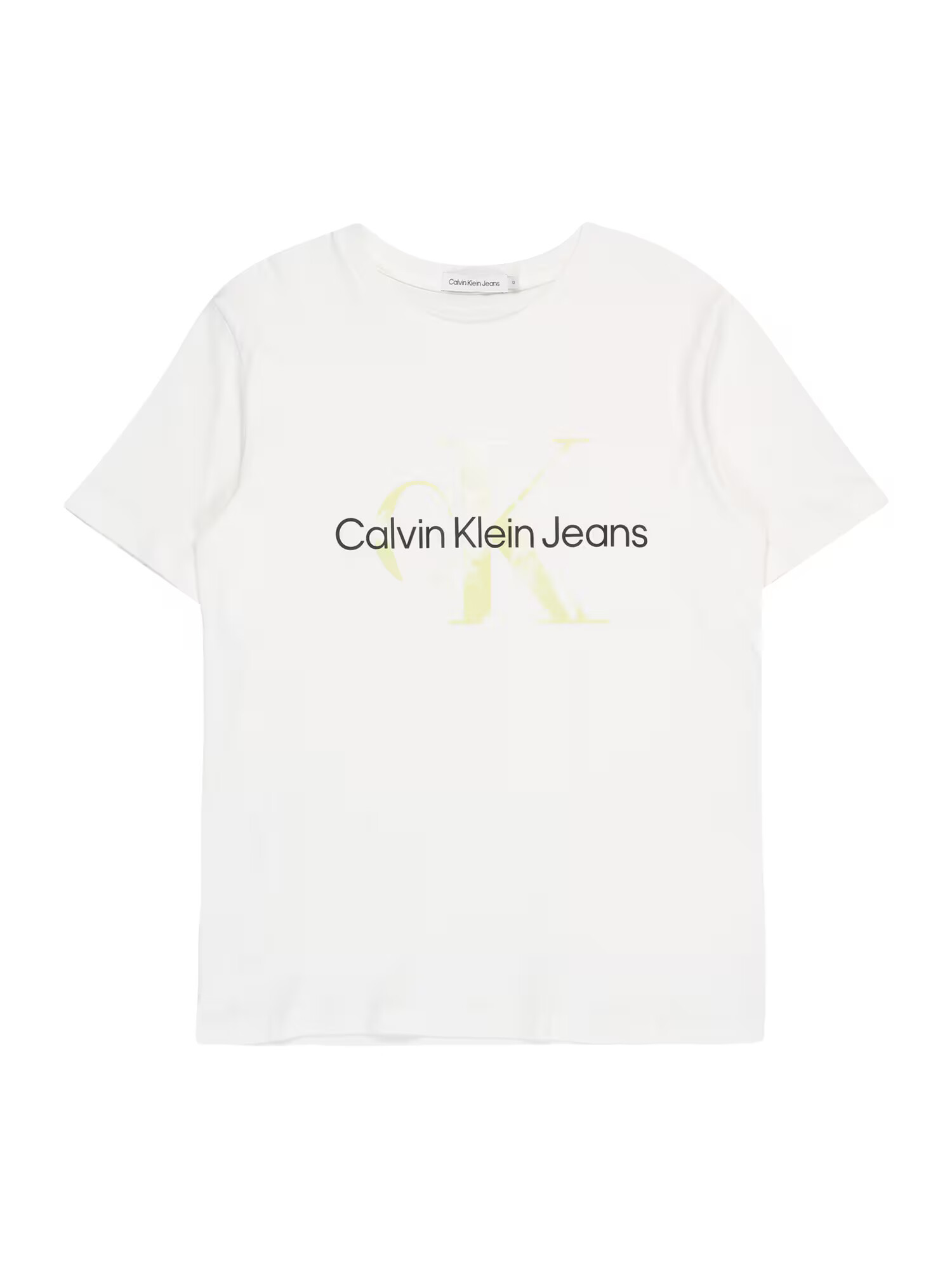 Calvin Klein Jeans Μπλουζάκι κίτρινο / μαύρο / λευκό - Pepit.gr