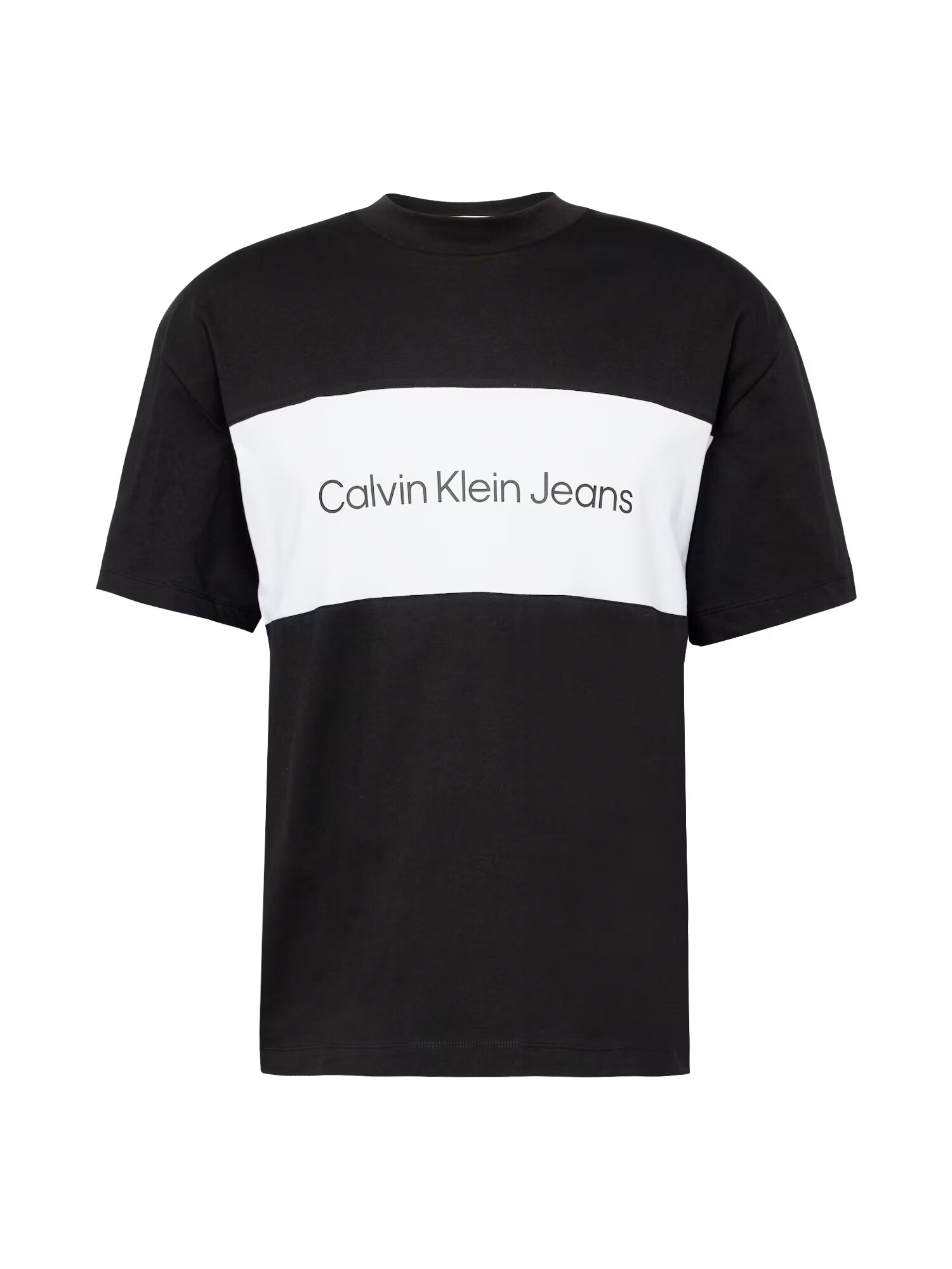 Calvin Klein Jeans Μπλουζάκι μαύρο / λευκό - Pepit.gr