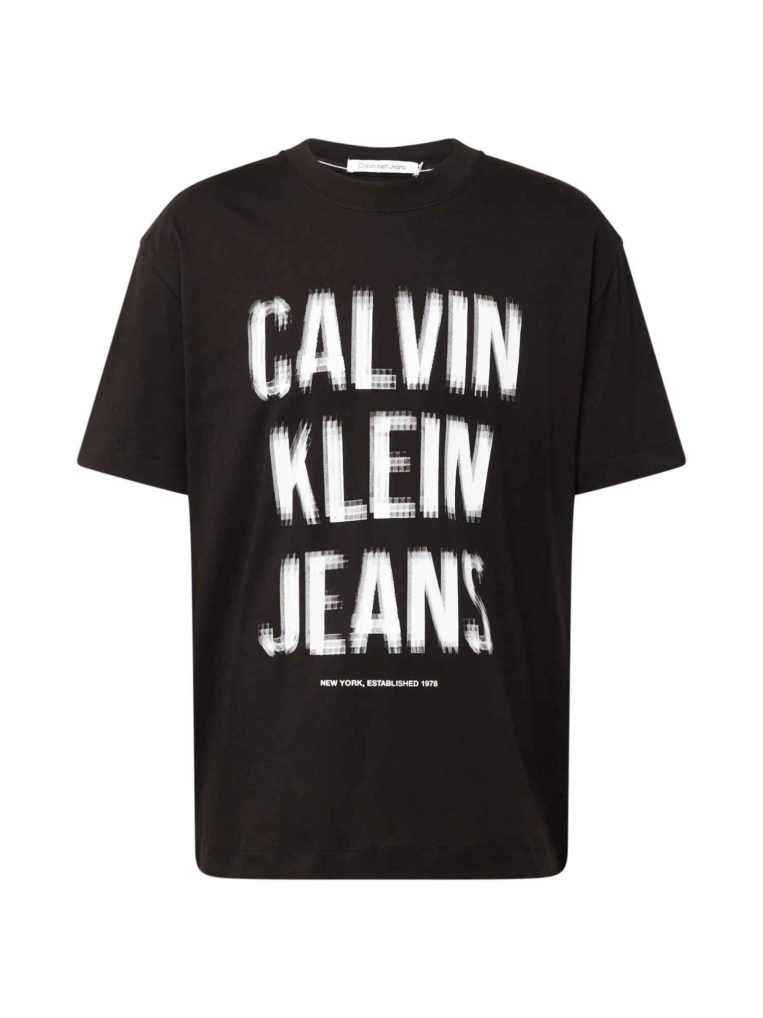 Calvin Klein Jeans Μπλουζάκι μαύρο / λευκό - Pepit.gr