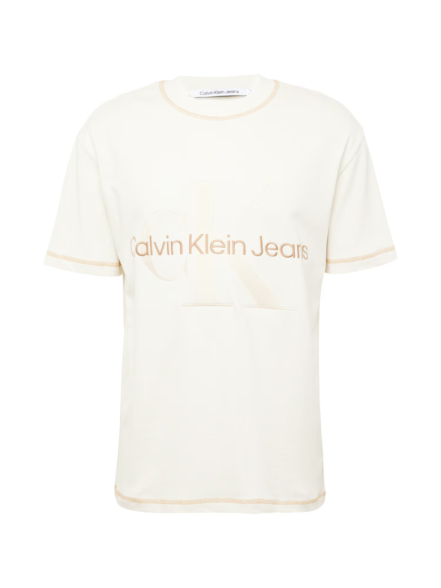 Calvin Klein Jeans Μπλουζάκι νουντ / καφέ - Pepit.gr