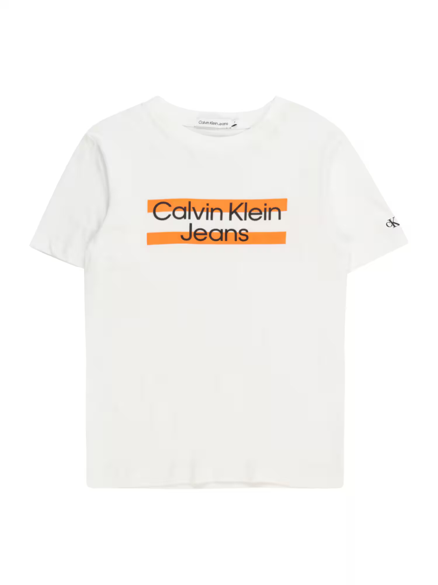 Calvin Klein Jeans Μπλουζάκι πορτοκαλί / μαύρο / λευκό - Pepit.gr