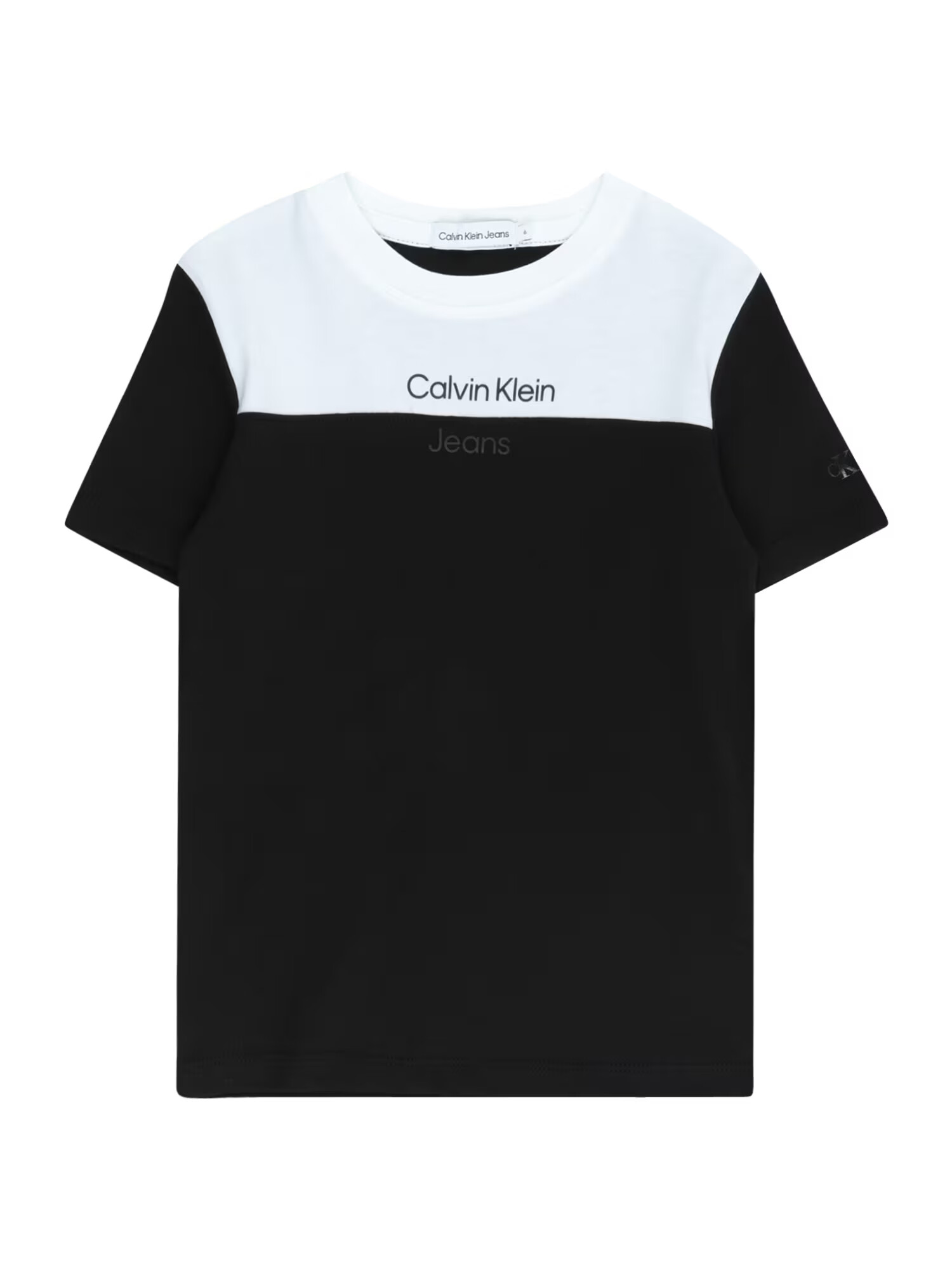 Calvin Klein Jeans Μπλουζάκι σκούρο γκρι / μαύρο / λευκό - Pepit.gr