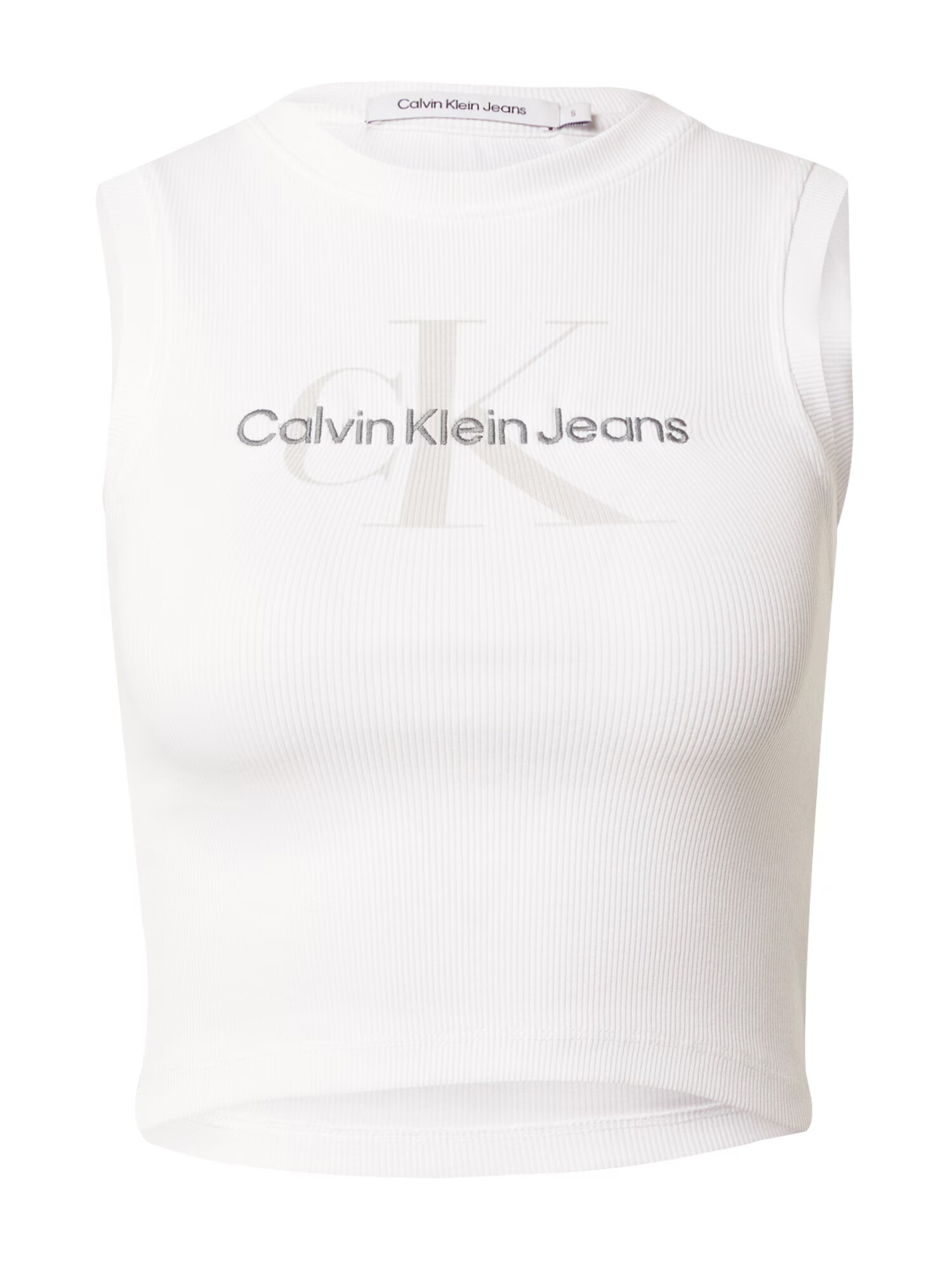 Calvin Klein Jeans Τοπ γκρι / μαύρο / λευκό - Pepit.gr