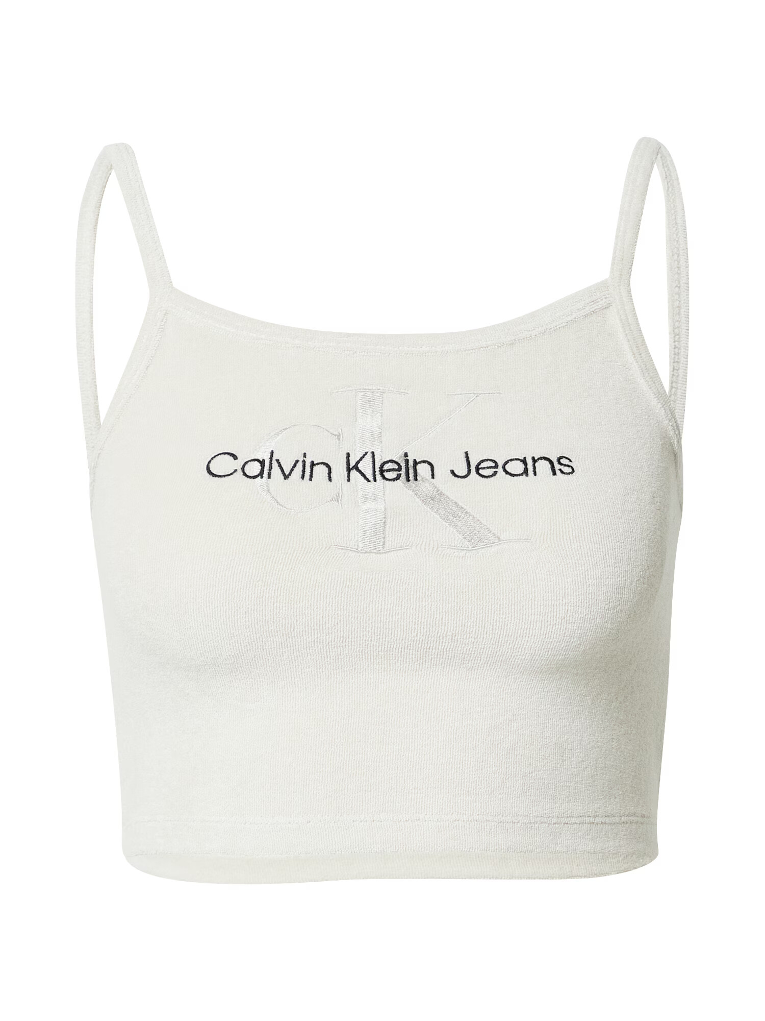 Calvin Klein Jeans Τοπ μαύρο / ασημί / λευκό - Pepit.gr