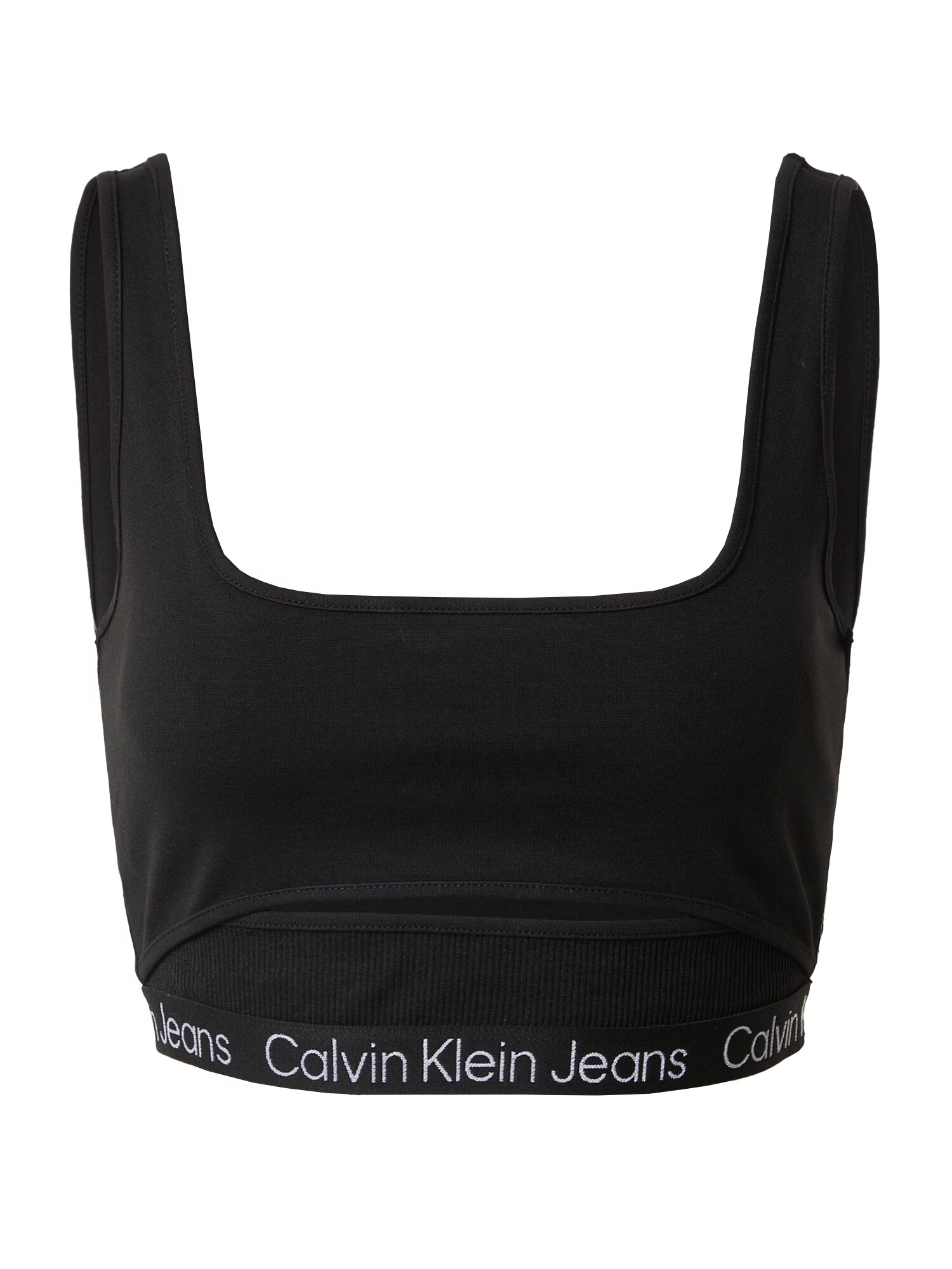 Calvin Klein Jeans Τοπ 'Milano' μαύρο / λευκό - Pepit.gr