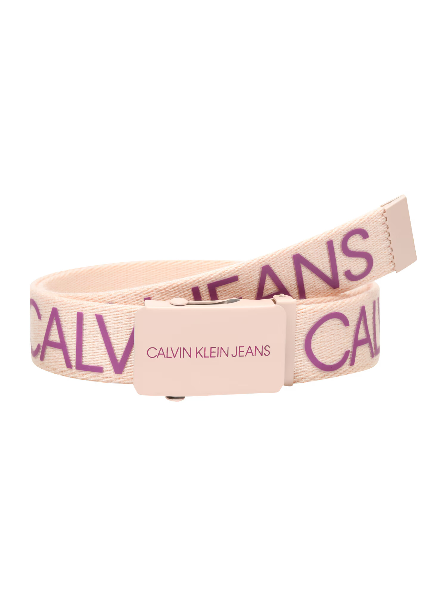 Calvin Klein Jeans Ζώνη 'CANVAS LOGO BELT' ρόδινο / πορφυρό - Pepit.gr