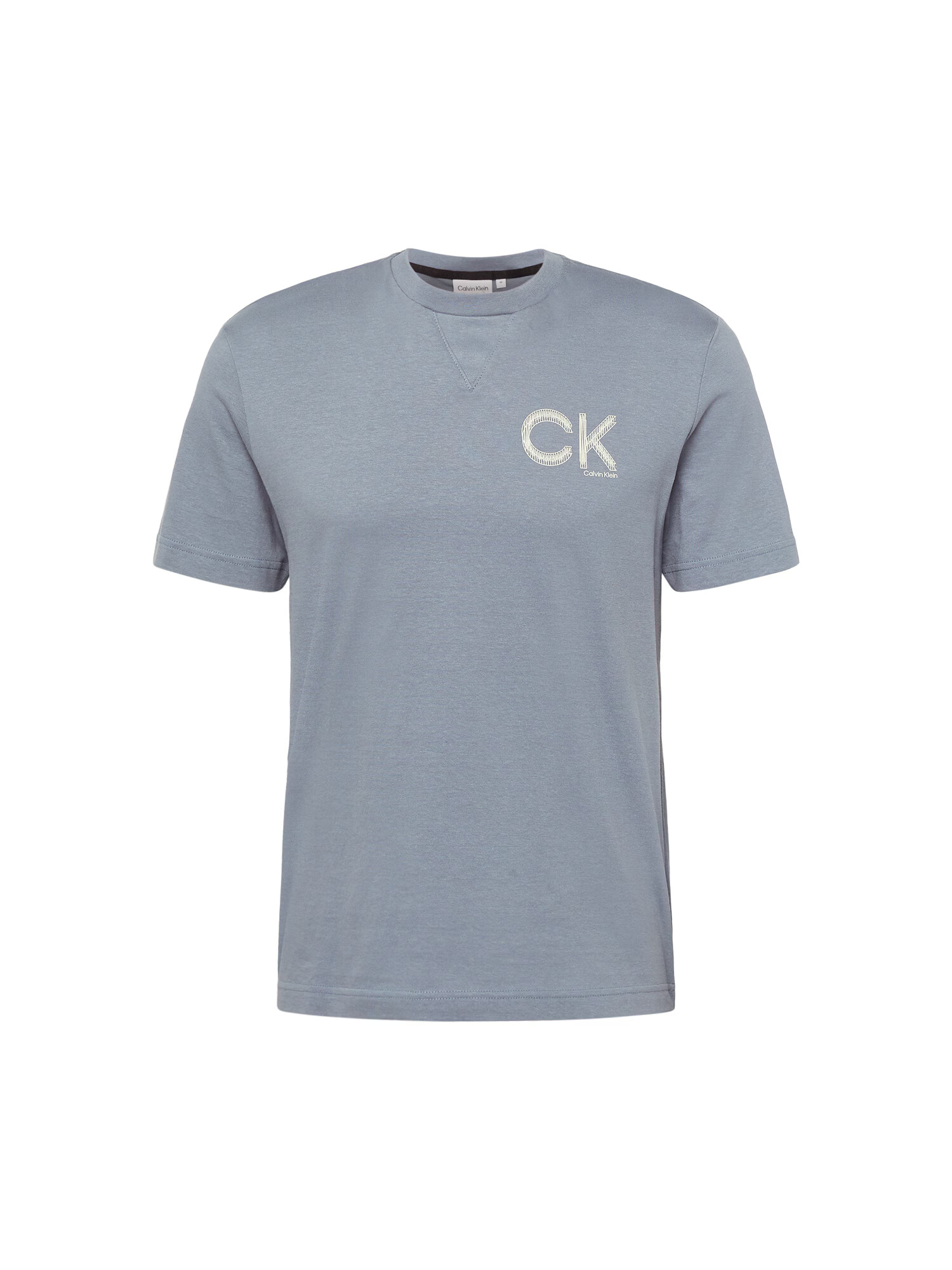 Calvin Klein Μπλουζάκι γκρι / offwhite - Pepit.gr