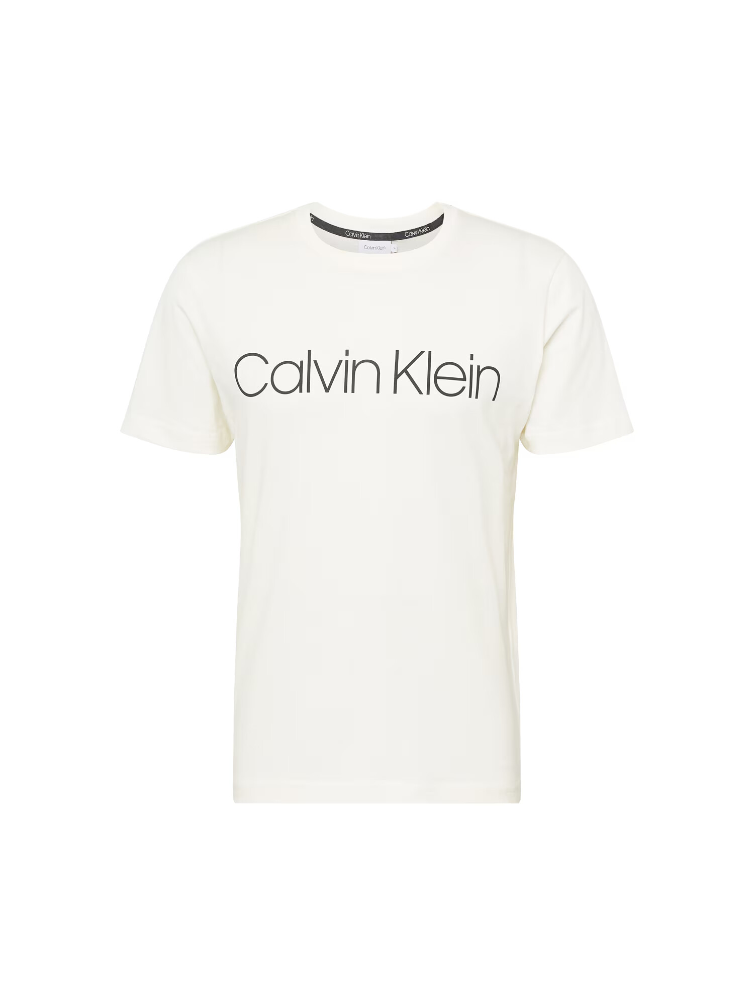 Calvin Klein Μπλουζάκι κρεμ / μαύρο - Pepit.gr