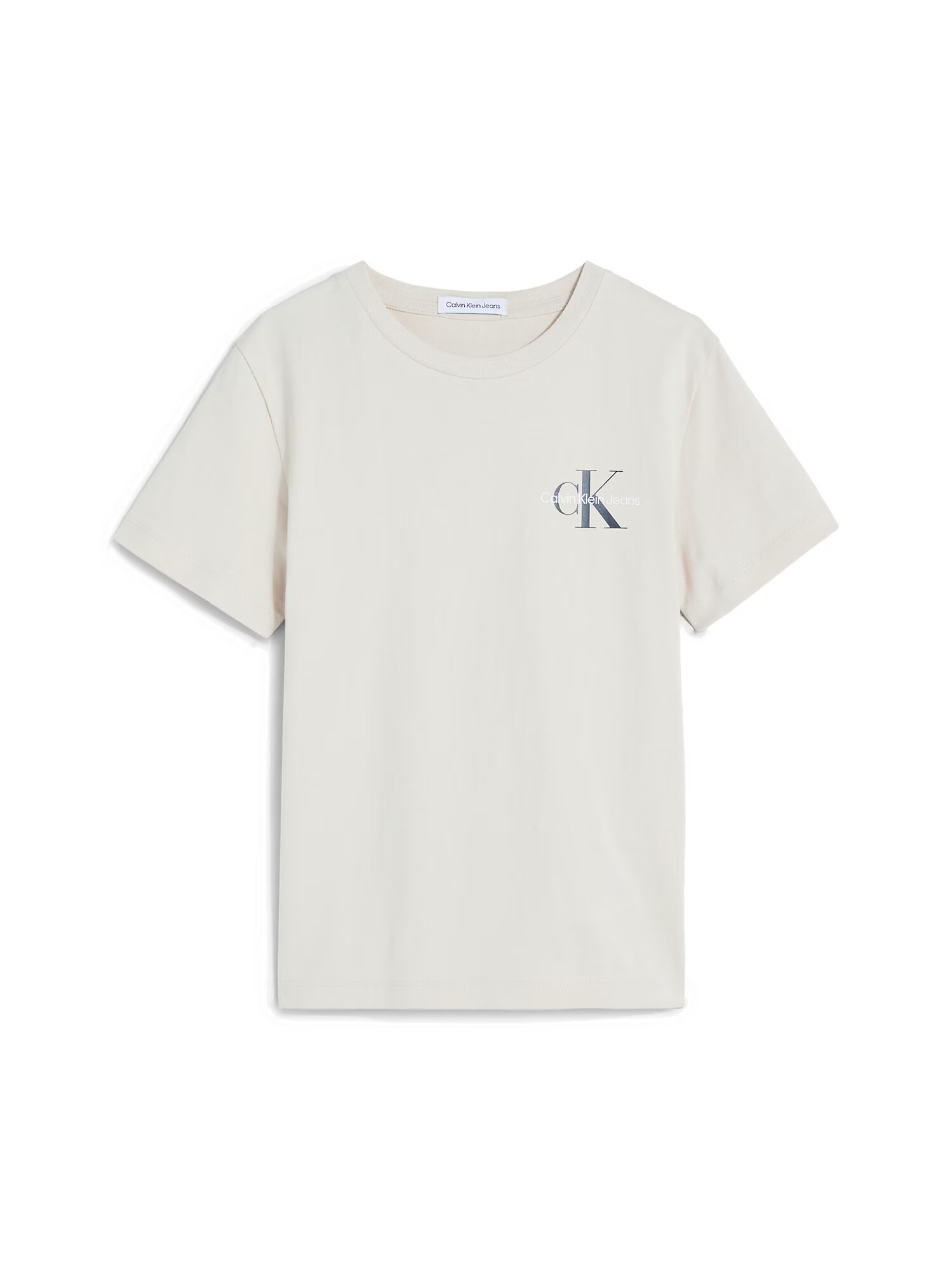 Calvin Klein Μπλουζάκι μαύρο / offwhite - Pepit.gr