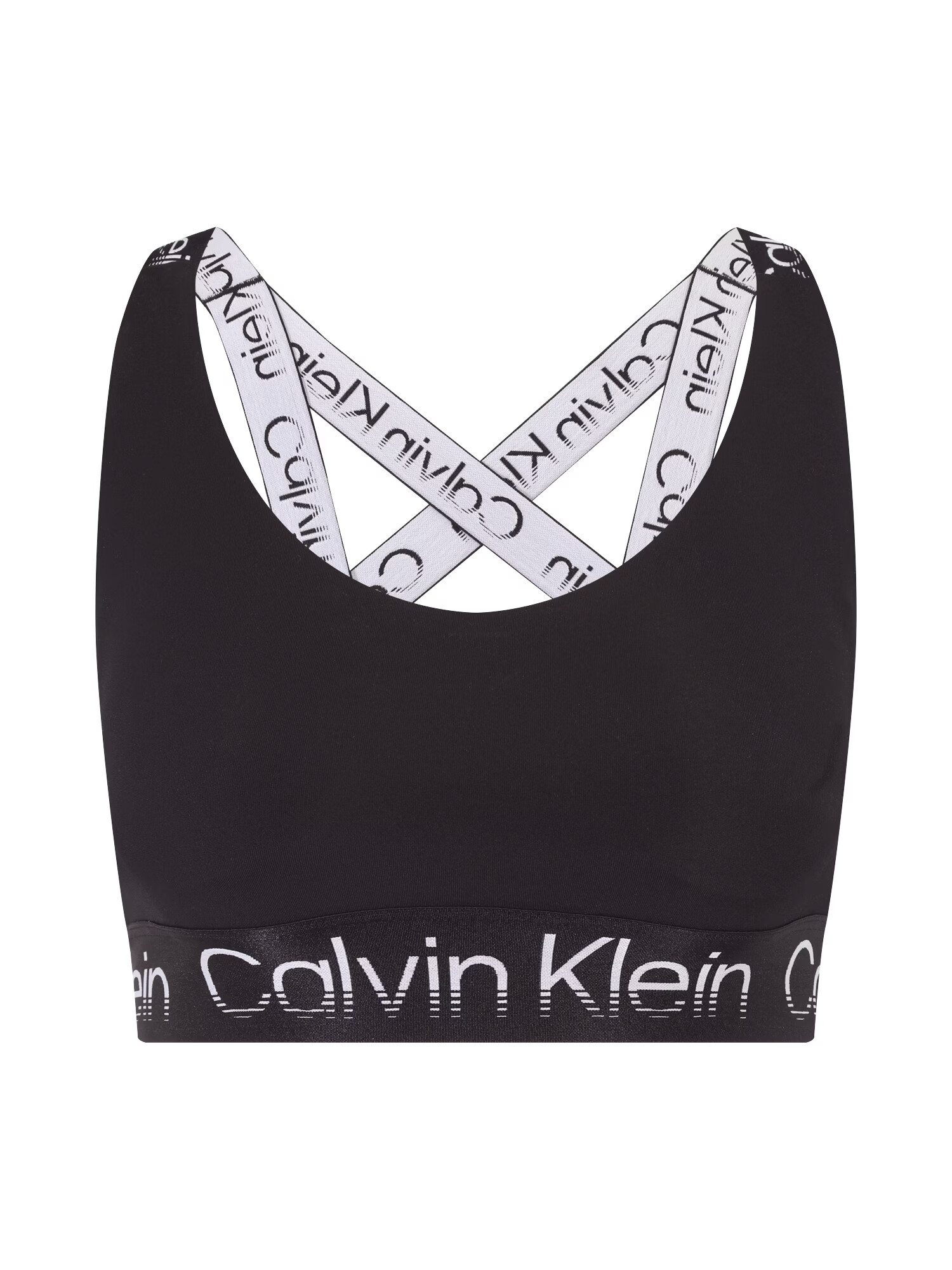 Calvin Klein Sport Αθλητικό σουτιέν μαύρο / λευκό - Pepit.gr