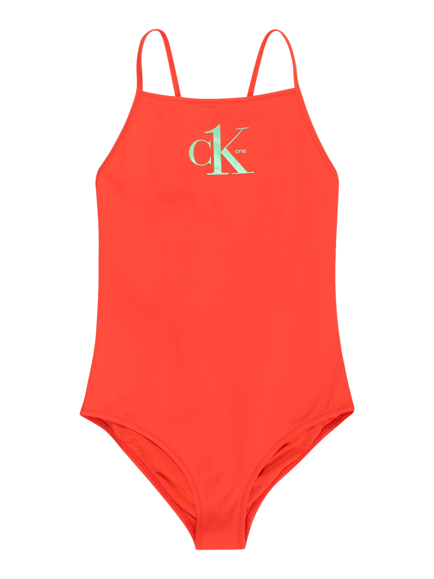 Calvin Klein Swimwear Ολόσωμο μαγιό ανοικτό πράσινο / πορτοκαλί - Pepit.gr