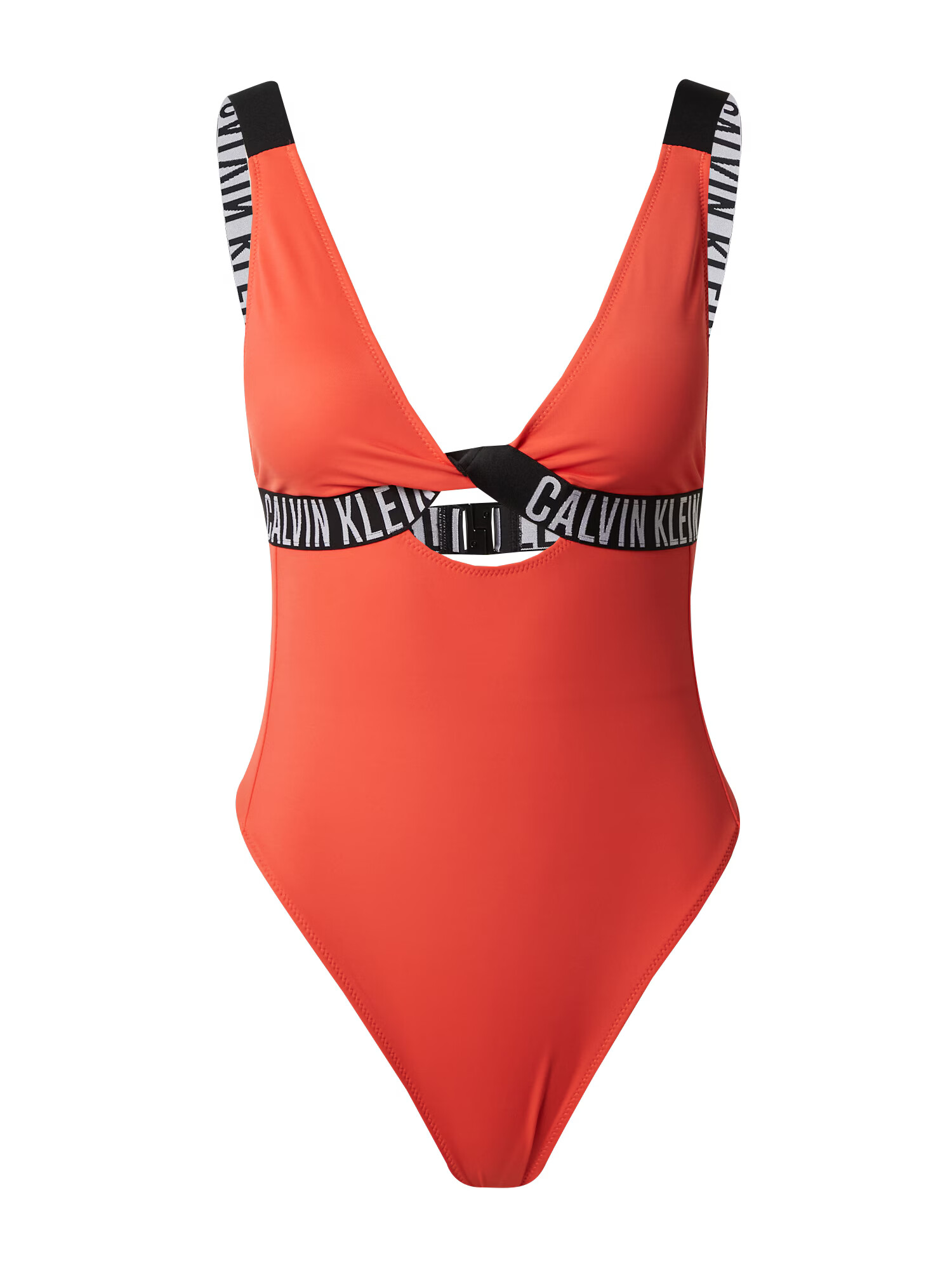 Calvin Klein Swimwear Ολόσωμο μαγιό 'Intense' πορτοκαλοκόκκινο / μαύρο / λευκό - Pepit.gr