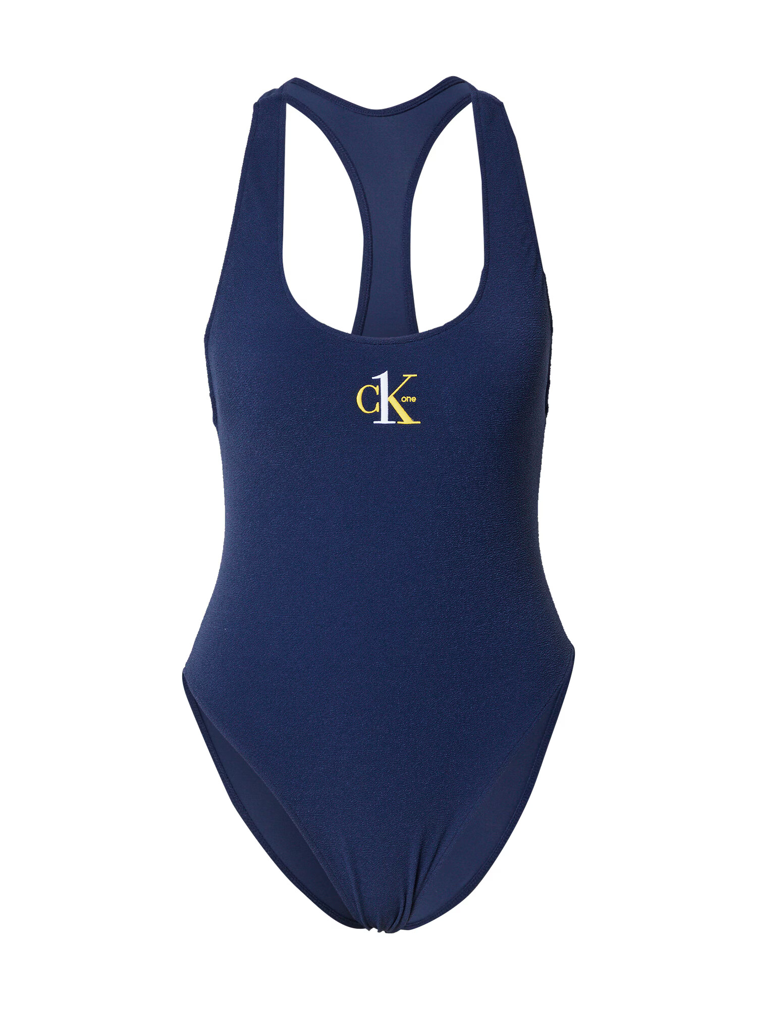 Calvin Klein Swimwear Ολόσωμο μαγιό σκούρο μπλε / κίτρινο / λευκό - Pepit.gr