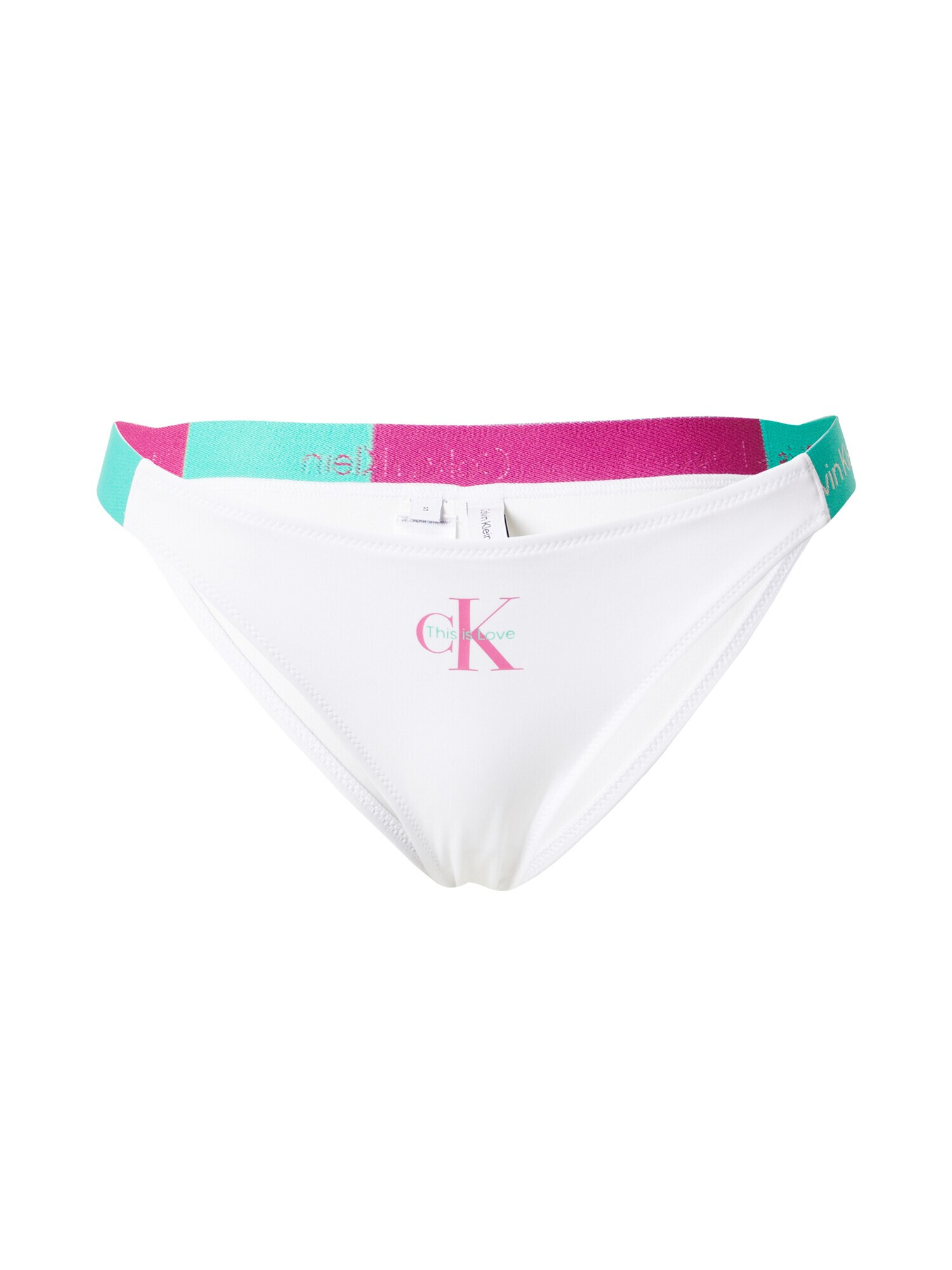 Calvin Klein Swimwear Σλιπ μπικίνι 'CHEEKY' γαλαζοπράσινο / δρακόγια / λευκό - Pepit.gr