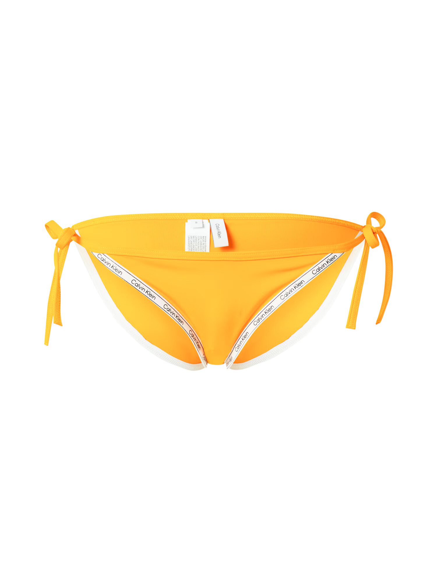 Calvin Klein Swimwear Σλιπ μπικίνι 'STRING SIDE TIE' πορτοκαλί / μαύρο / λευκό - Pepit.gr