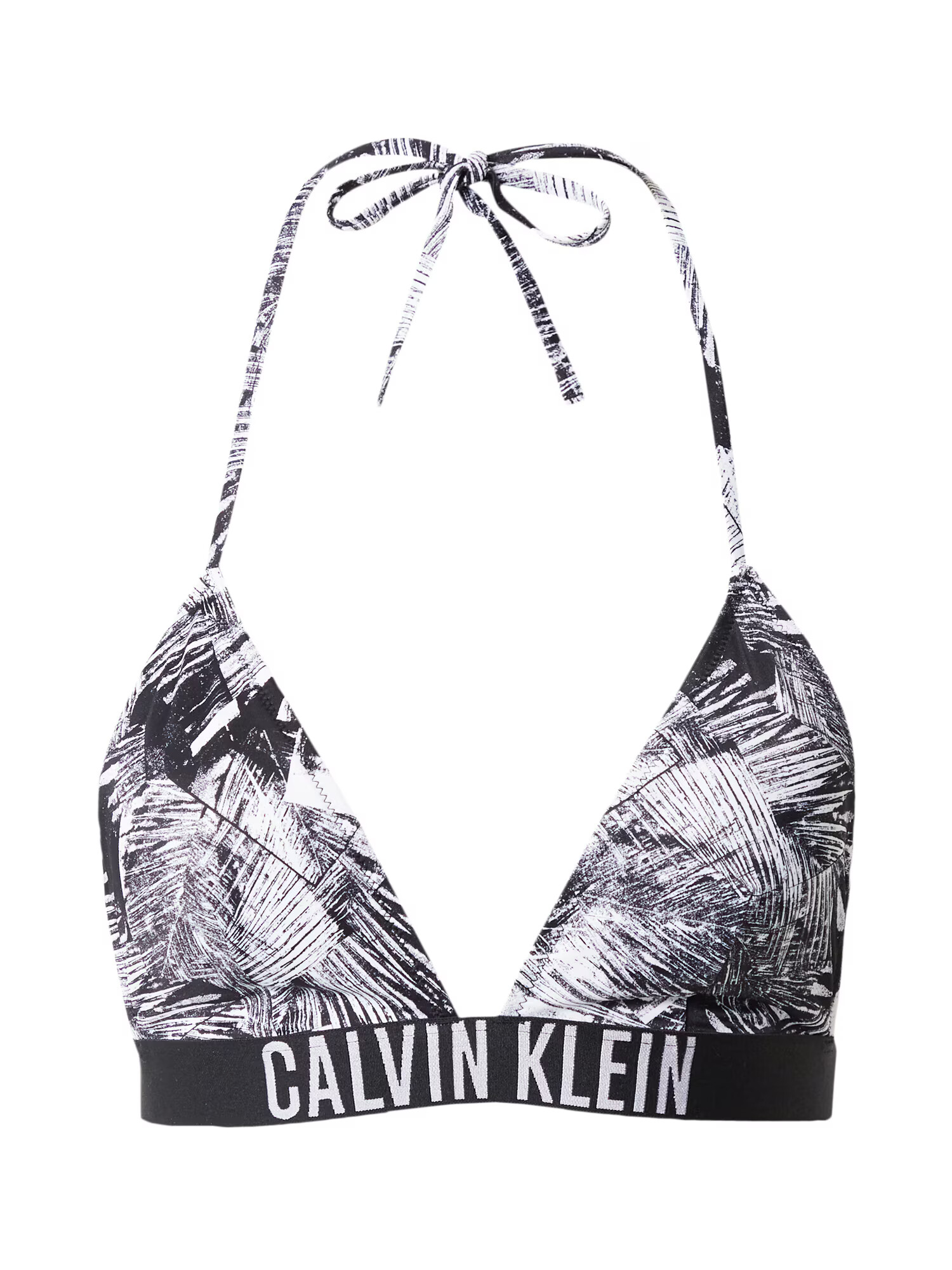 Calvin Klein Swimwear Τοπ μπικίνι 'Intens' γκρι / μαύρο / λευκό - Pepit.gr