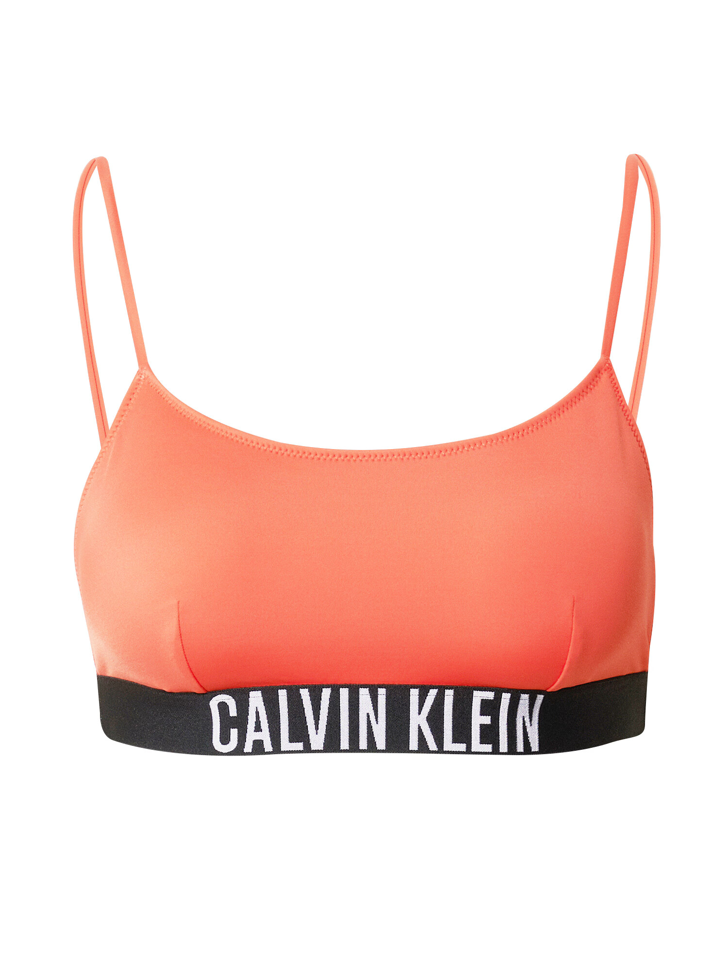 Calvin Klein Swimwear Τοπ μπικίνι πορτοκαλοκόκκινο / μαύρο / λευκό - Pepit.gr