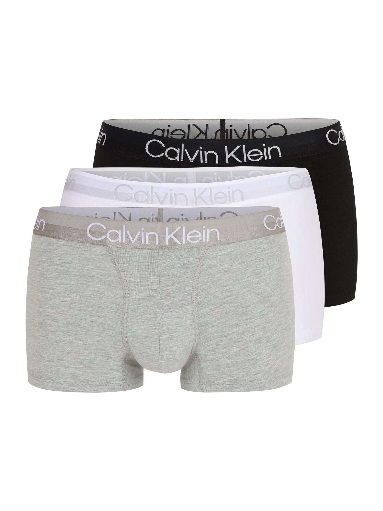 Calvin Klein Underwear Μποξεράκι γκρι μελανζέ / μαύρο / λευκό - Pepit.gr