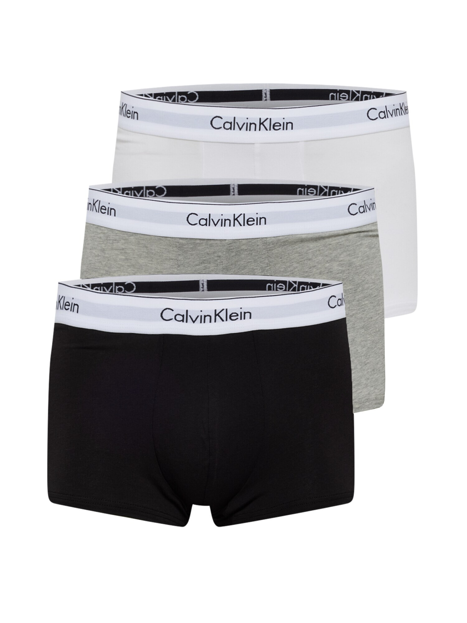 Calvin Klein Underwear Μποξεράκι γκρι μελανζέ / μαύρο / λευκό - Pepit.gr