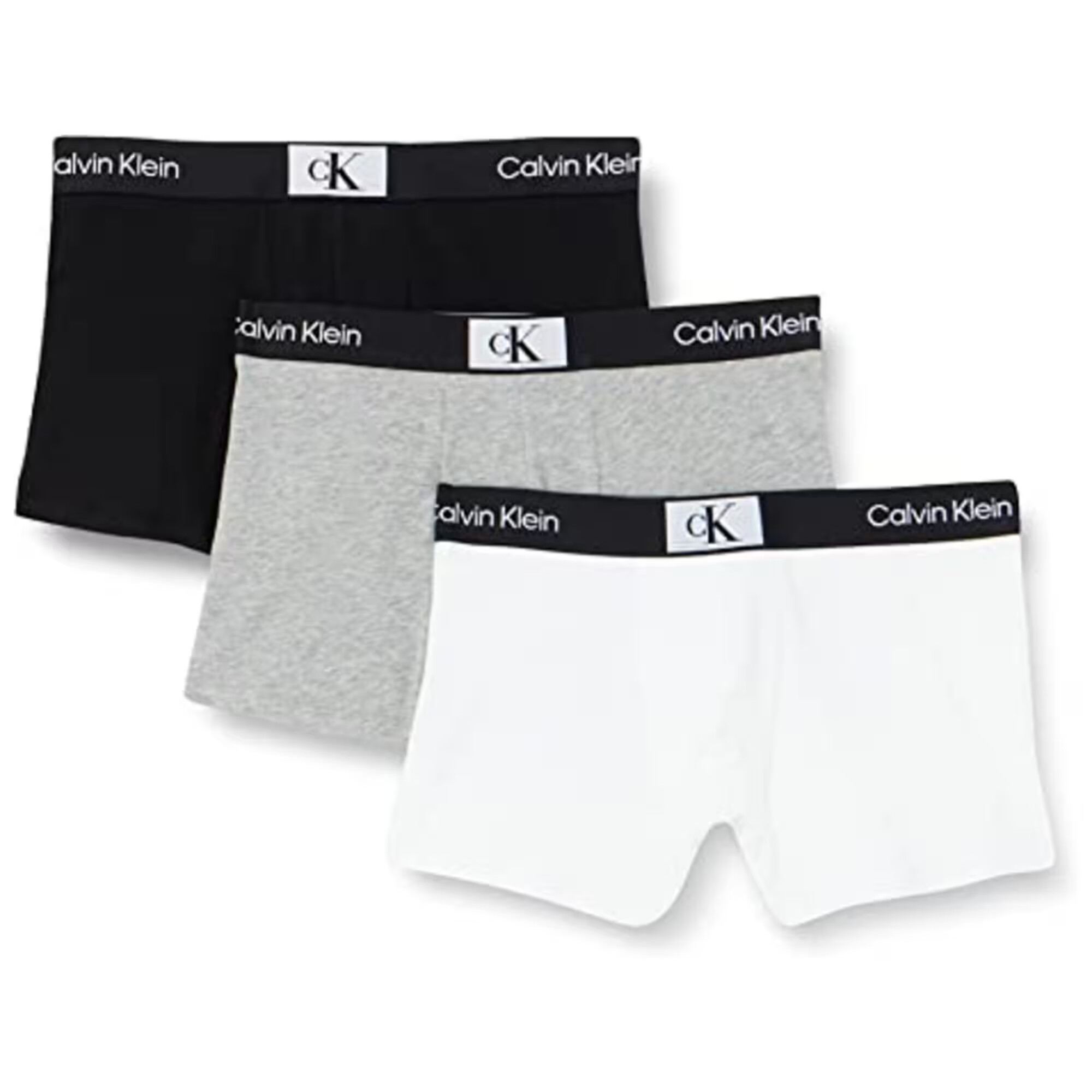 Calvin Klein Underwear Μποξεράκι γκρι μελανζέ / μαύρο / λευκό - Pepit.gr