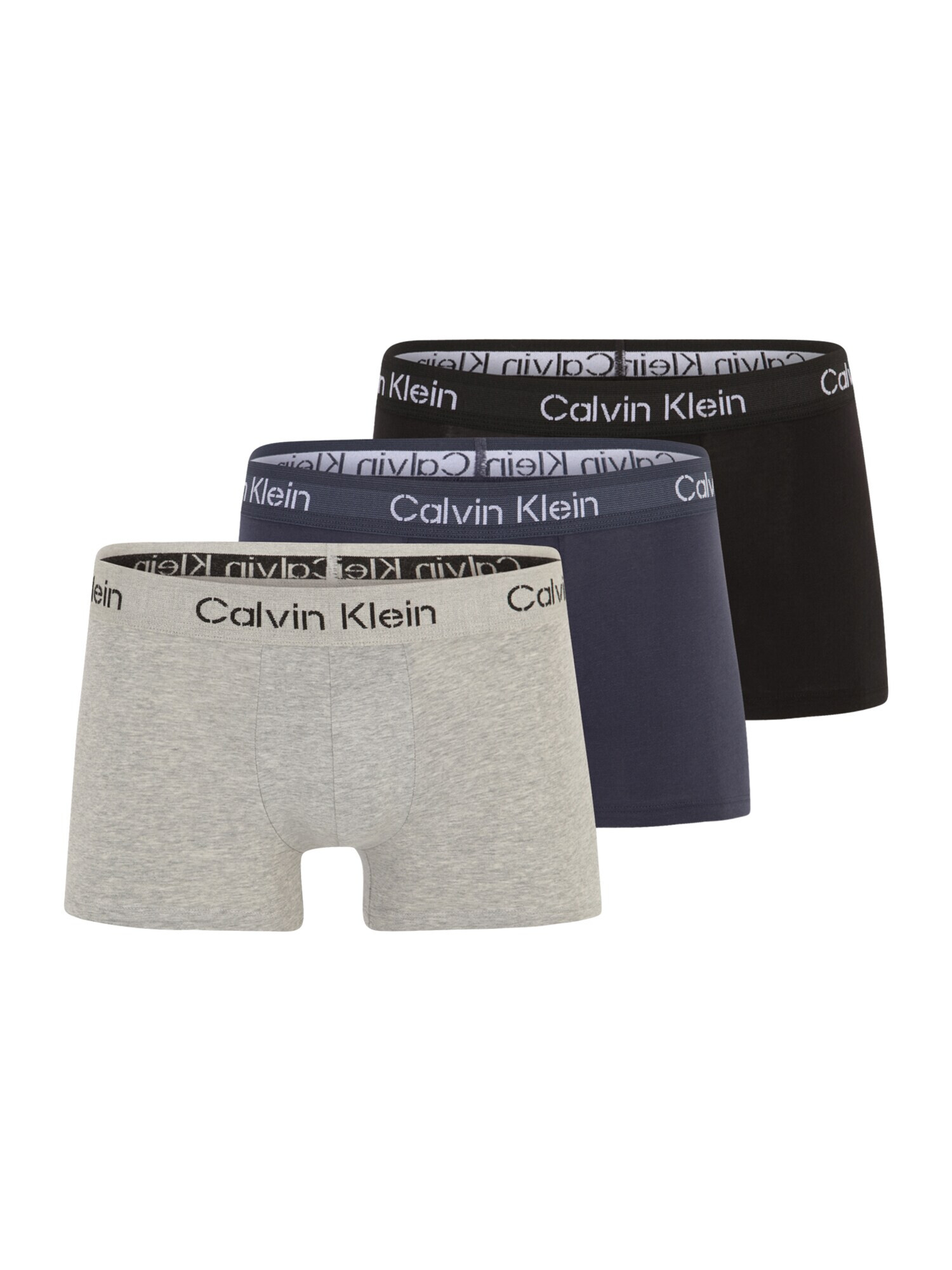 Calvin Klein Underwear Μποξεράκι μπλε μαρέν / γκρι μελανζέ / μαύρο / λευκό - Pepit.gr