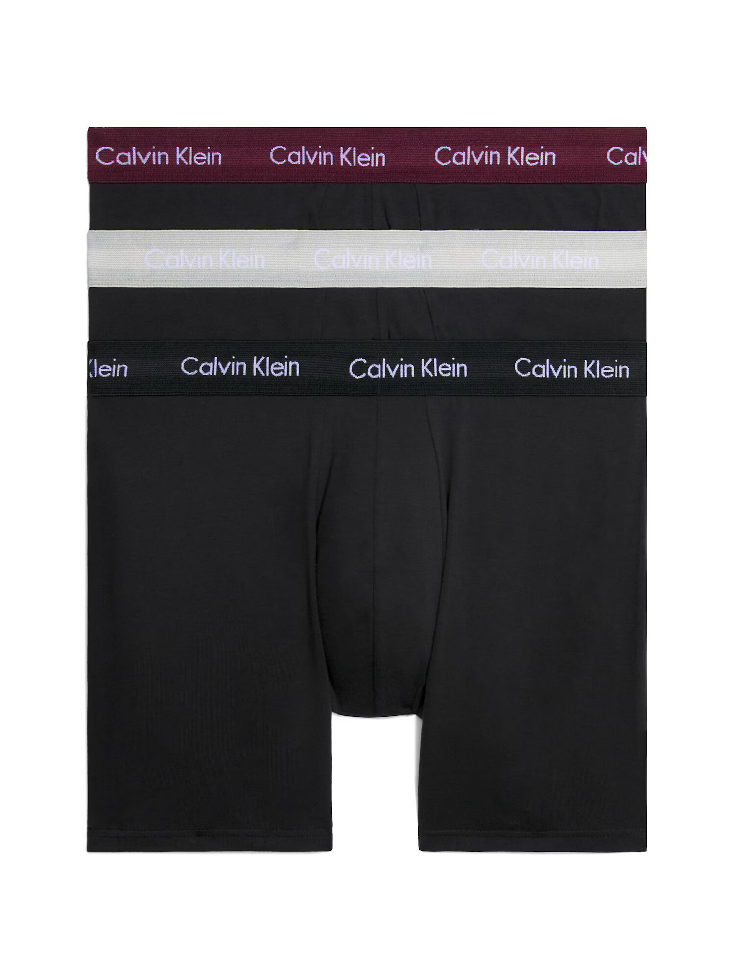 Calvin Klein Underwear Μποξεράκι μπορντό / μαύρο / λευκό - Pepit.gr