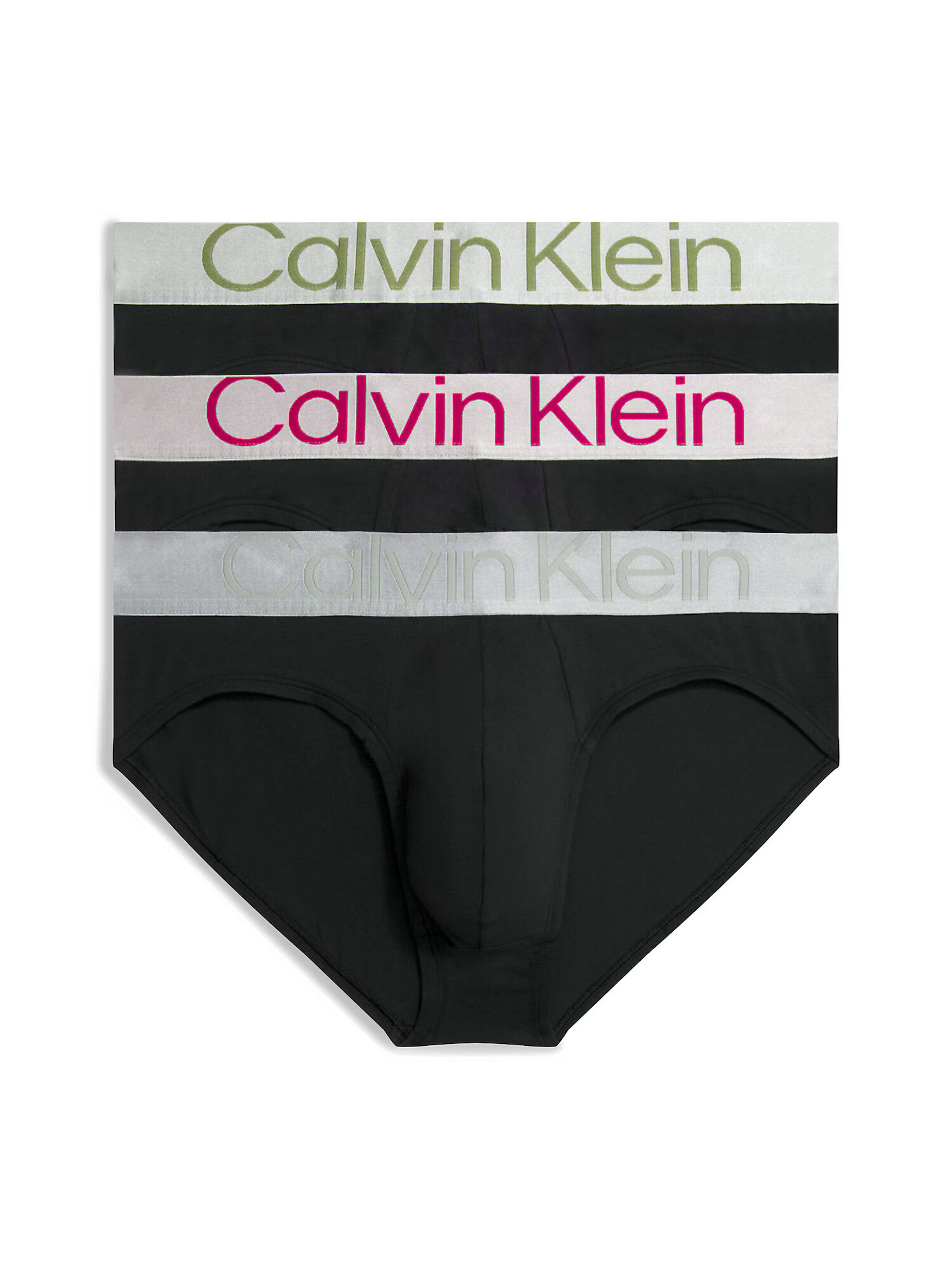 Calvin Klein Underwear Σλιπ ασημόγκριζο / λαδί / σκούρο ροζ / μαύρο - Pepit.gr