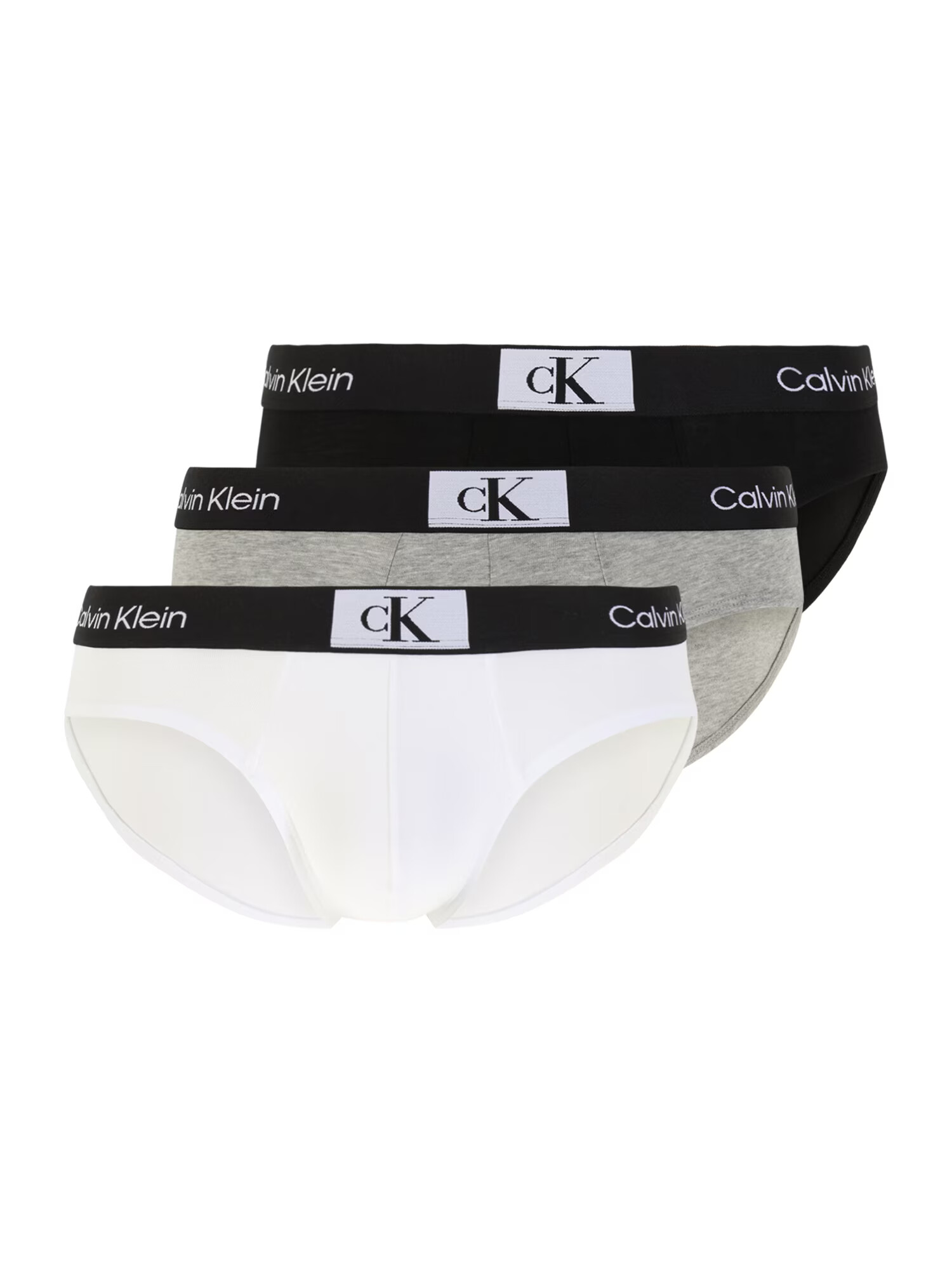 Calvin Klein Underwear Σλιπ γκρι μελανζέ / μαύρο / λευκό - Pepit.gr