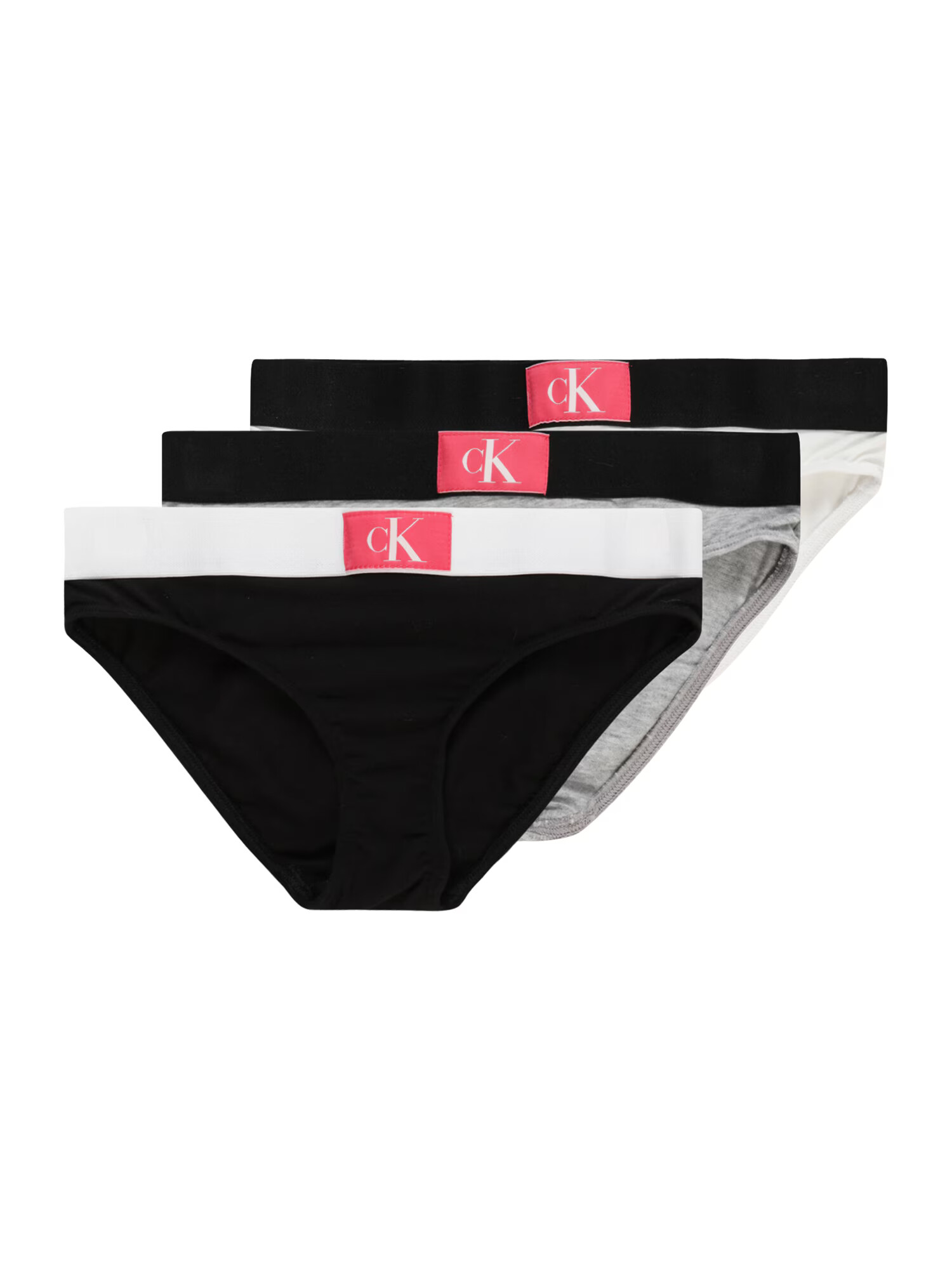 Calvin Klein Underwear Σλιπ γκρι μελανζέ / ροζ / μαύρο / λευκό - Pepit.gr