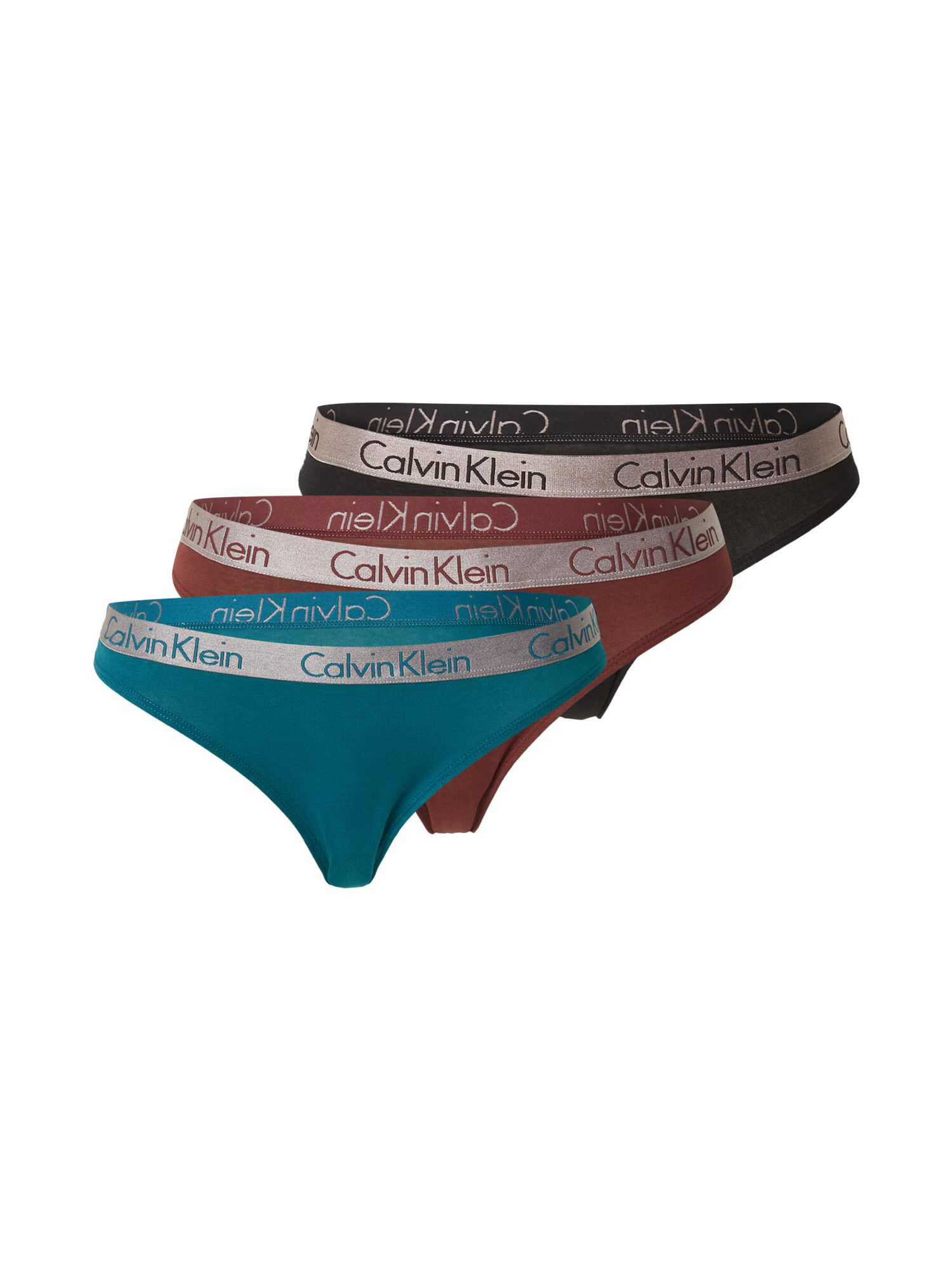 Calvin Klein Underwear Στρινγκ μπλε κυανό / ανοικτό γκρι / κόκκινο κρασί / μαύρο - Pepit.gr