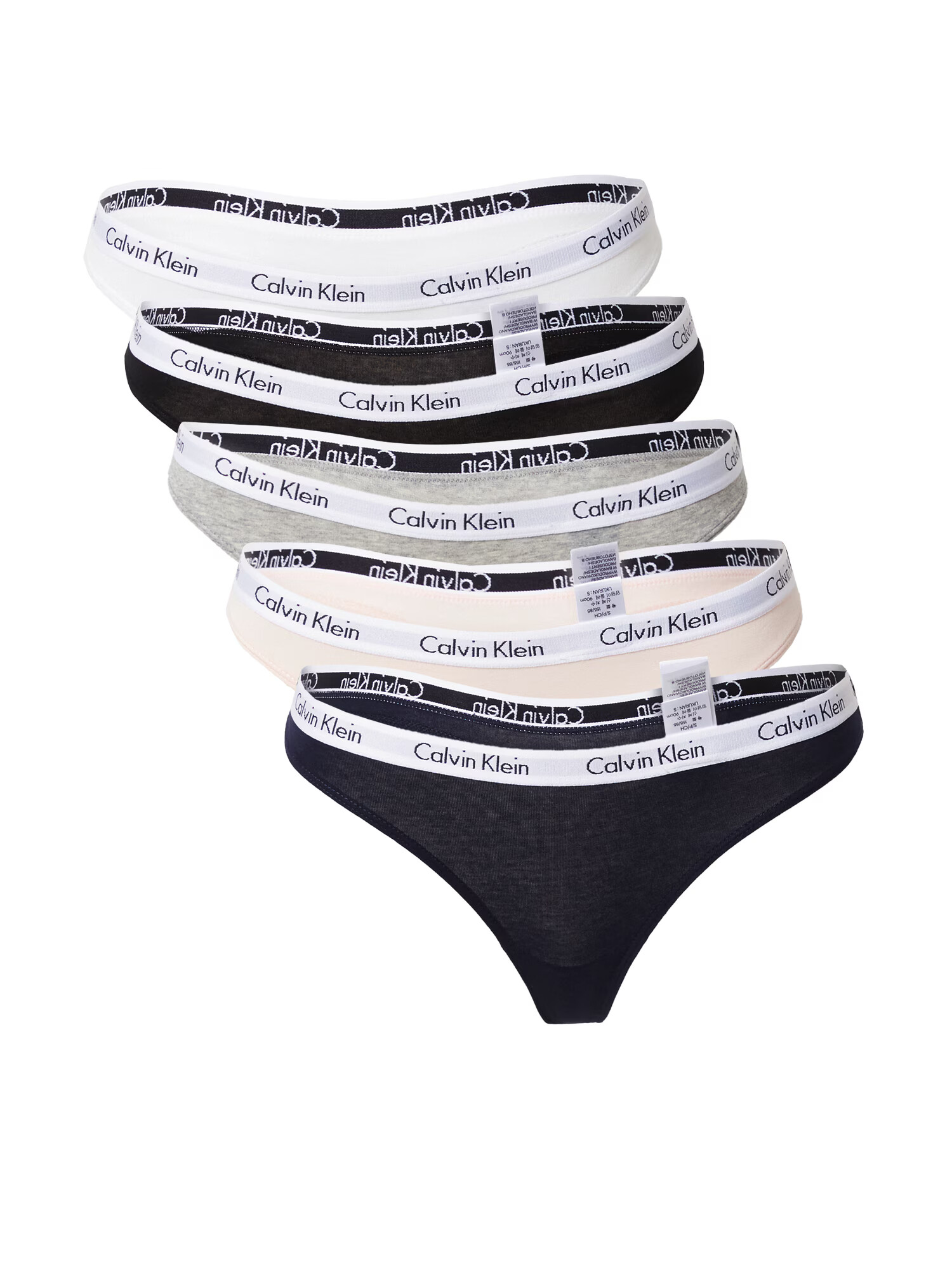 Calvin Klein Underwear Στρινγκ σκούρο μπλε / γκρι μελανζέ / μαύρο / λευκό - Pepit.gr