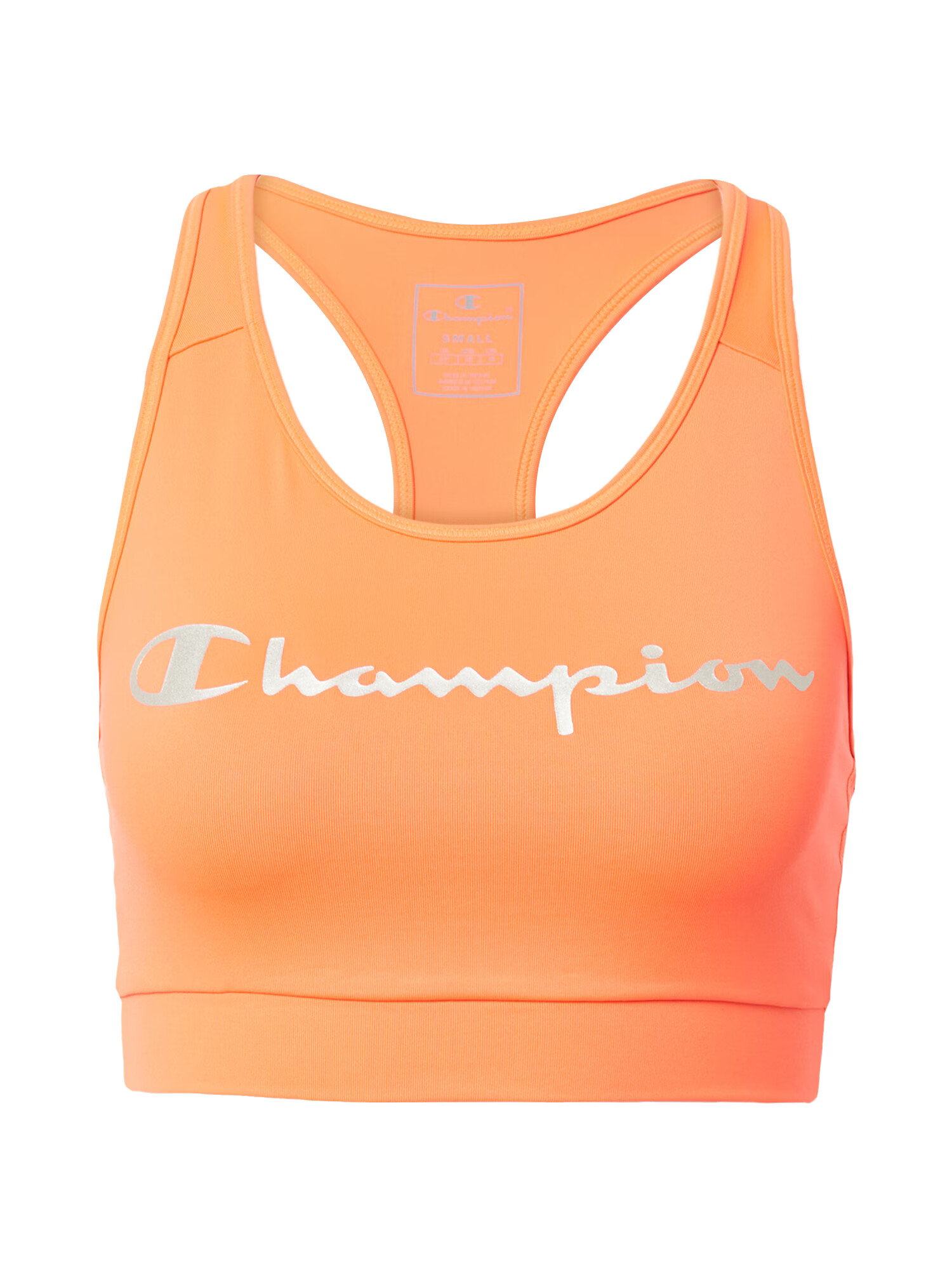 Champion Authentic Athletic Apparel Αθλητικό τοπ πορτοκαλοκόκκινο / ασημί - Pepit.gr