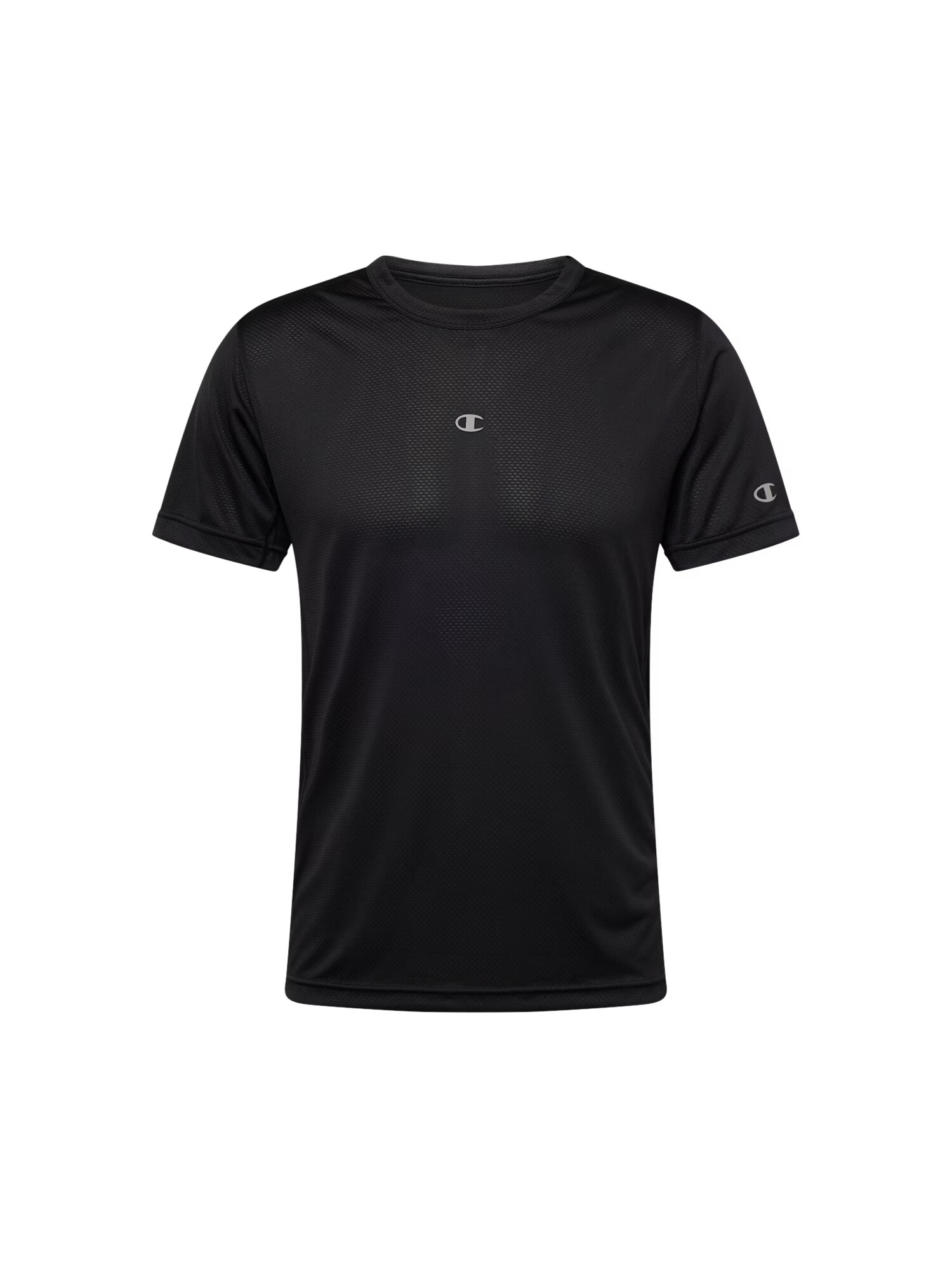 Champion Authentic Athletic Apparel Λειτουργικό μπλουζάκι μαύρο / λευκό - Pepit.gr