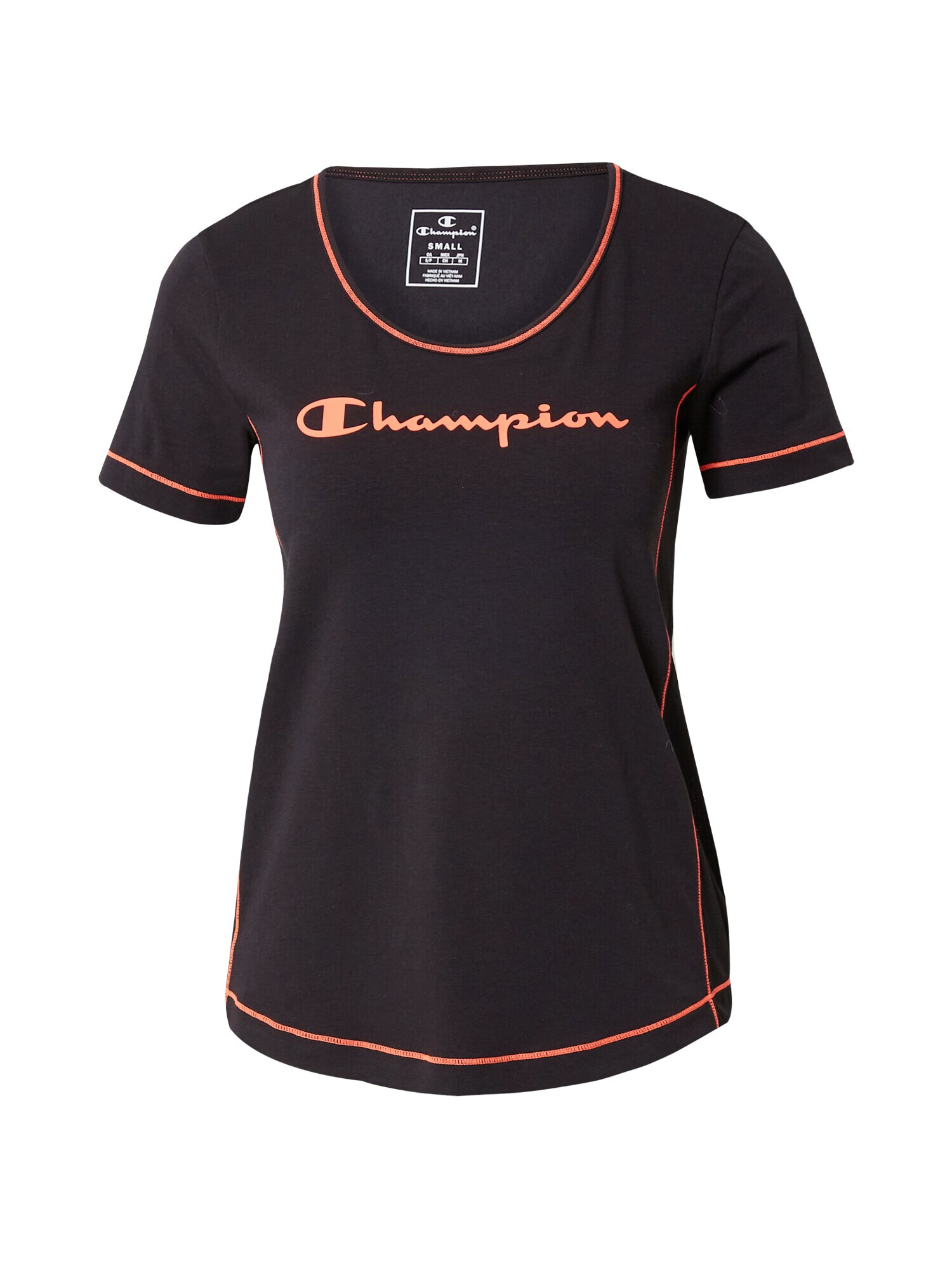 Champion Authentic Athletic Apparel Λειτουργικό μπλουζάκι πορτοκαλί / μαύρο - Pepit.gr