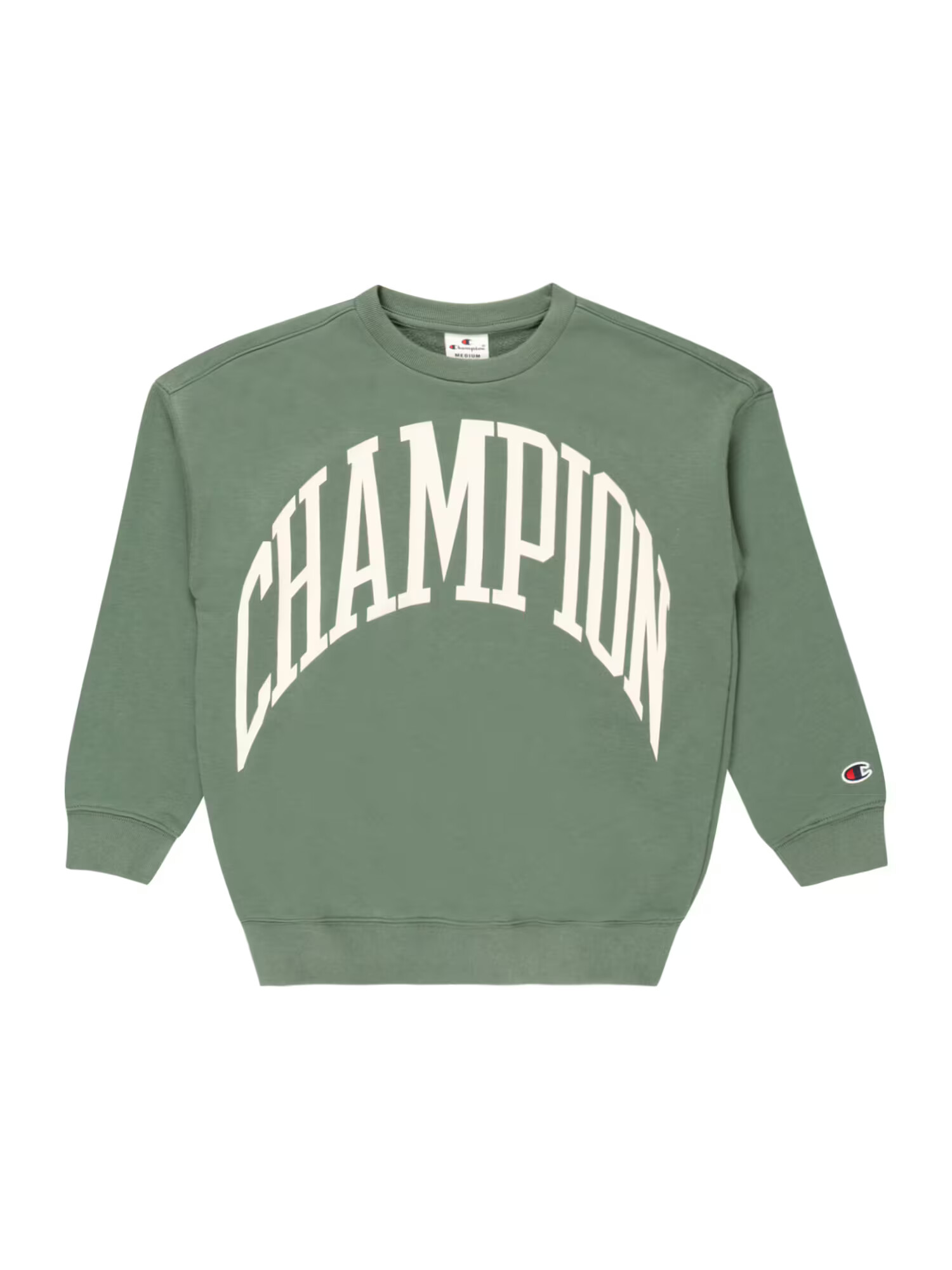 Champion Authentic Athletic Apparel Μπλούζα φούτερ χακί / λευκό - Pepit.gr