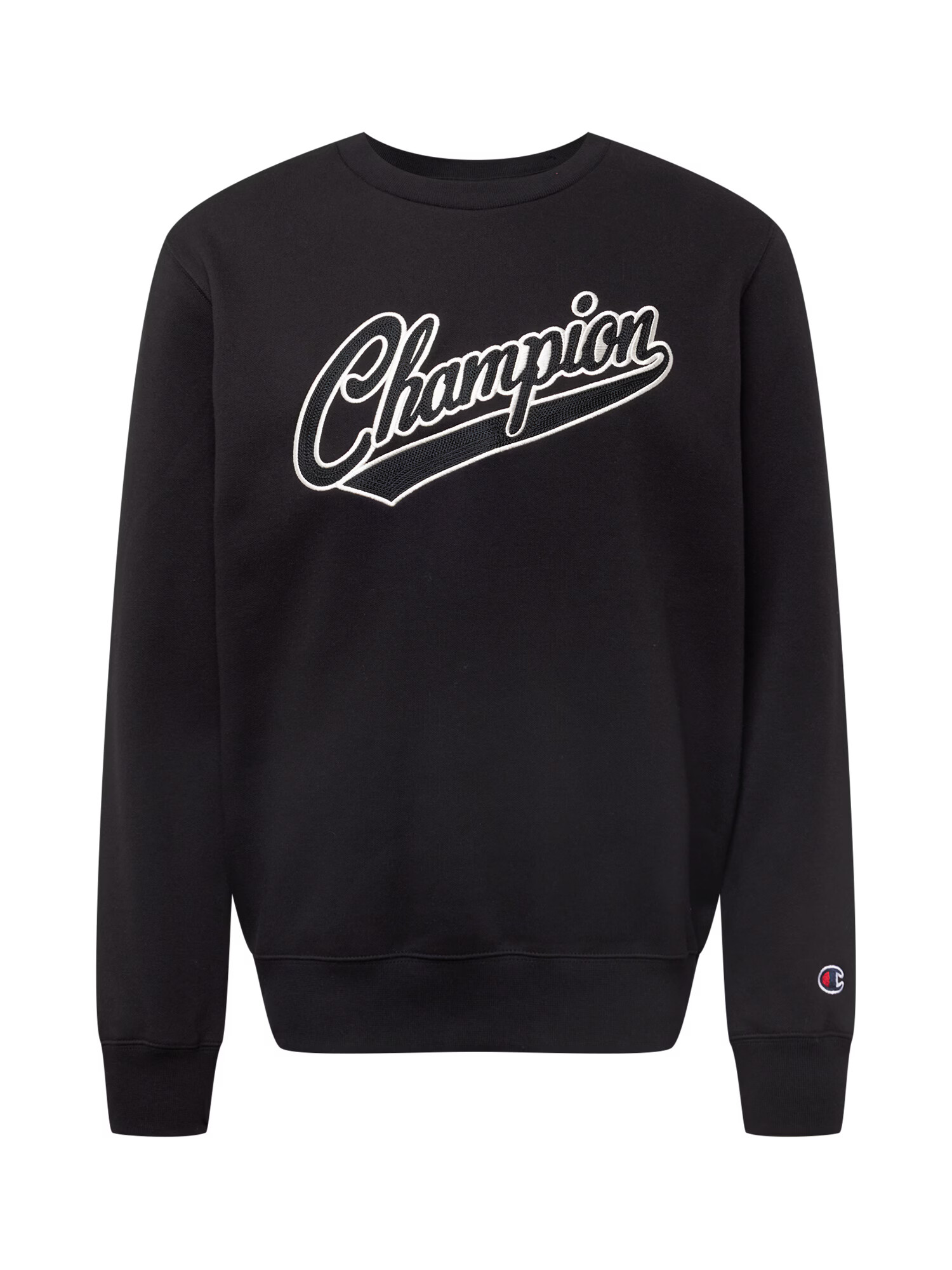 Champion Authentic Athletic Apparel Μπλούζα φούτερ μαύρο / λευκό - Pepit.gr