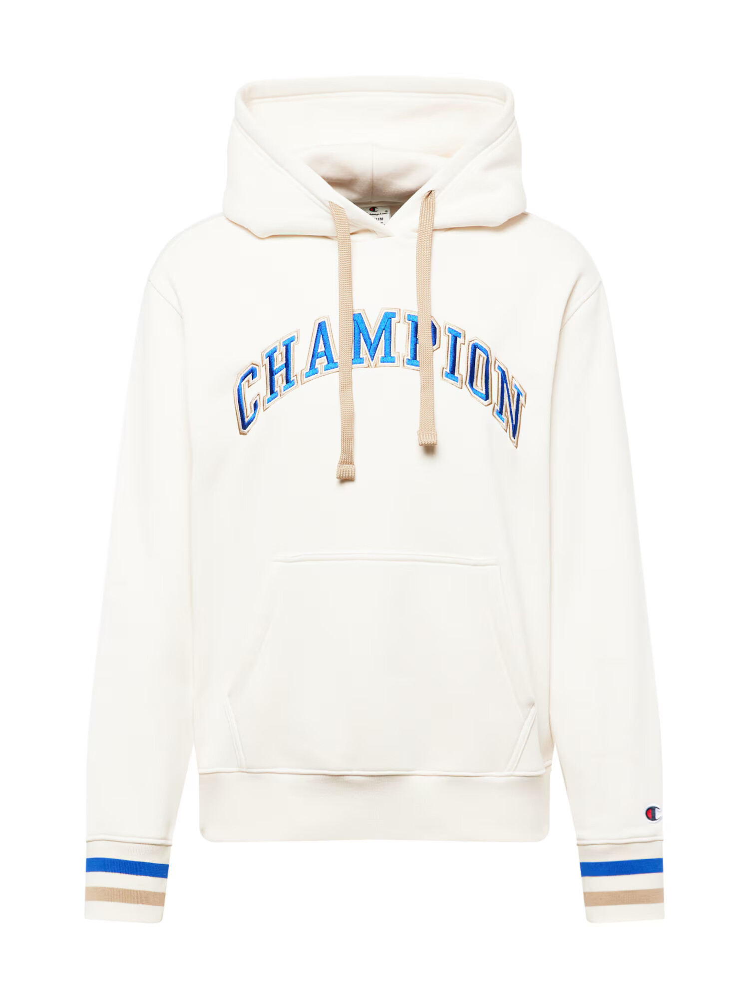 Champion Authentic Athletic Apparel Μπλούζα φούτερ μπεζ / σαμπάνια / μπλε ρουά - Pepit.gr