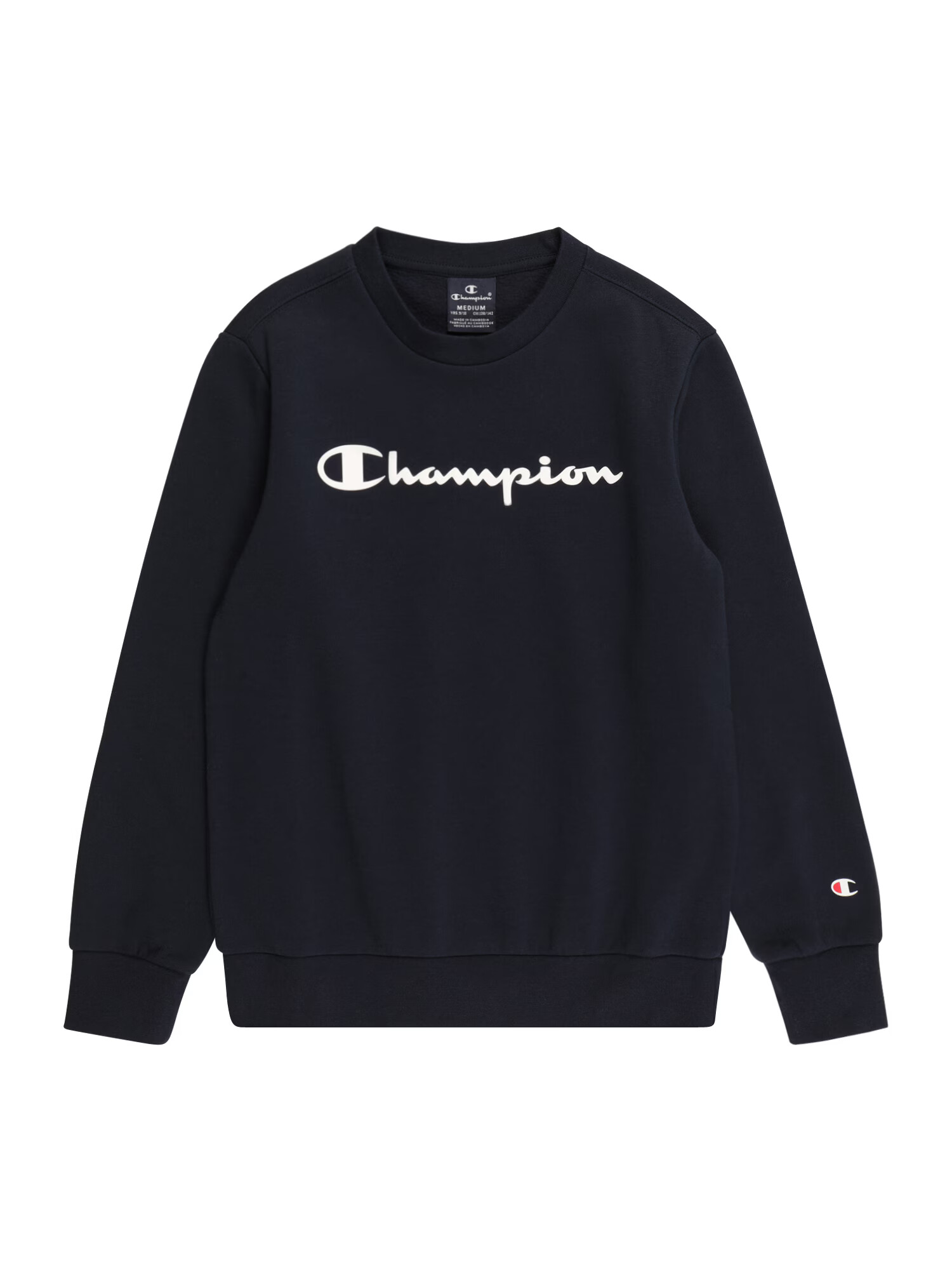 Champion Authentic Athletic Apparel Μπλούζα φούτερ μπλε μαρέν / λευκό - Pepit.gr