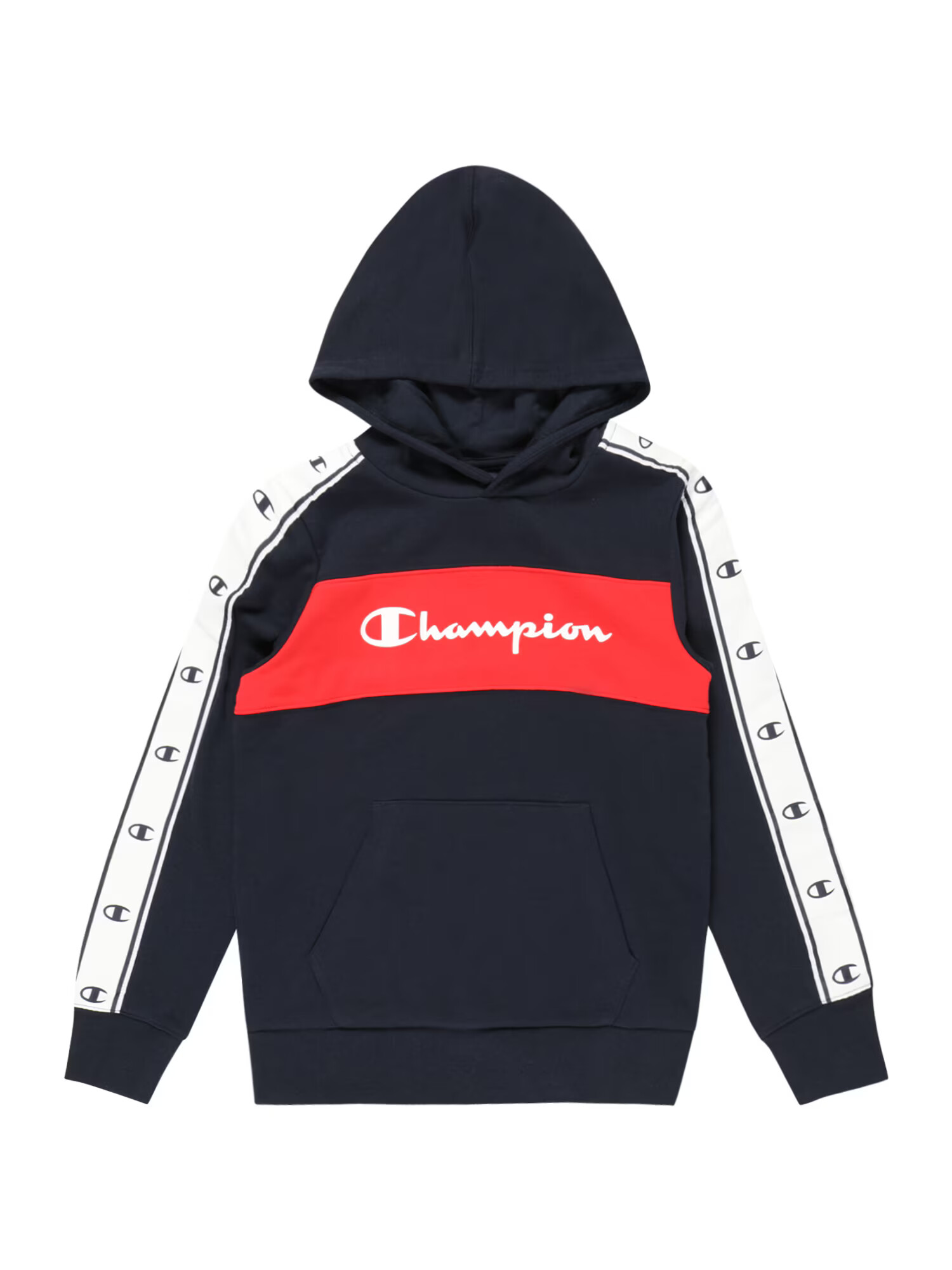 Champion Authentic Athletic Apparel Μπλούζα φούτερ μπλε νύχτας / πορτοκαλοκόκκινο / λευκό - Pepit.gr