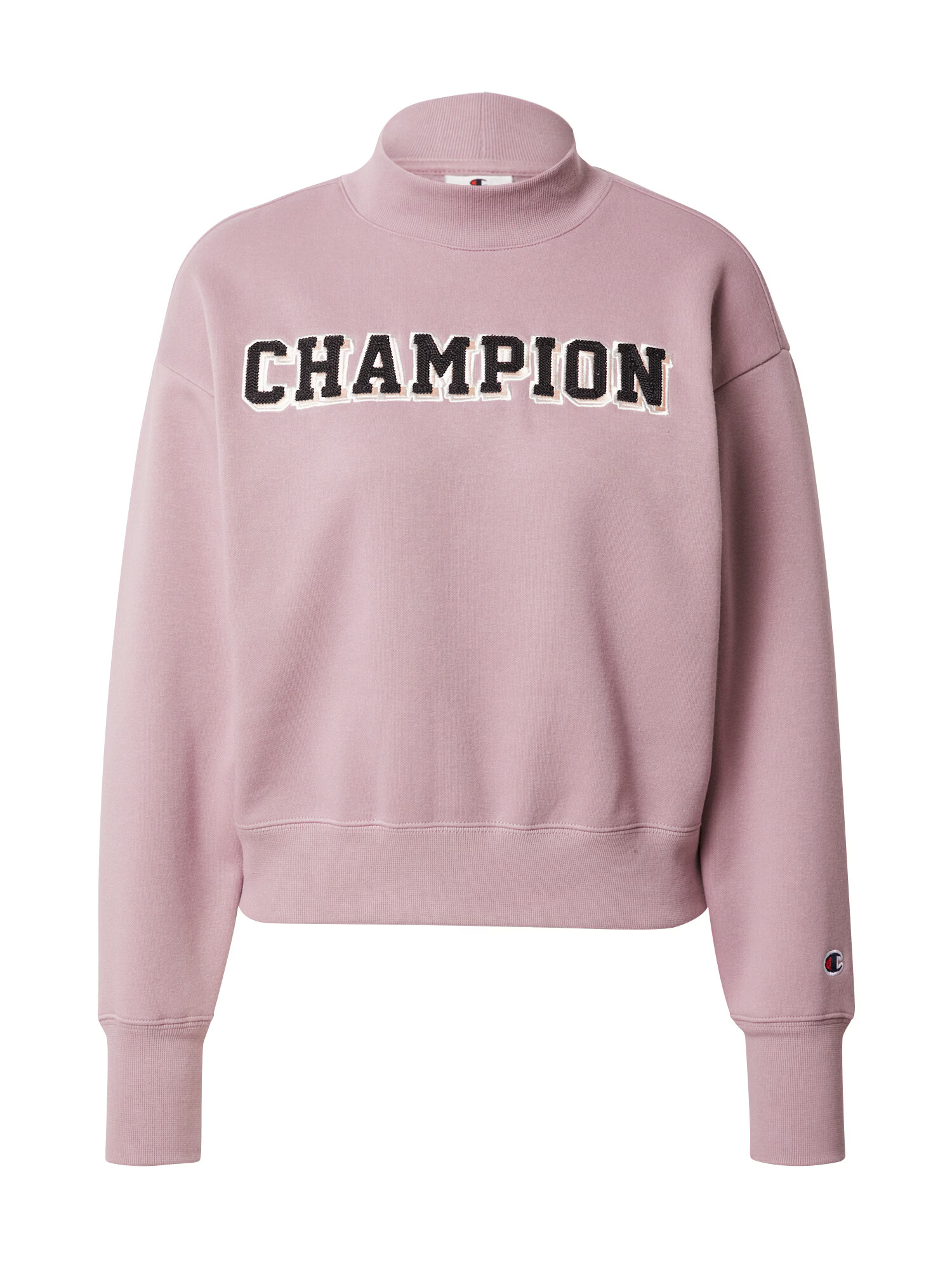 Champion Authentic Athletic Apparel Μπλούζα φούτερ ρόδινο / μαύρο / λευκό - Pepit.gr