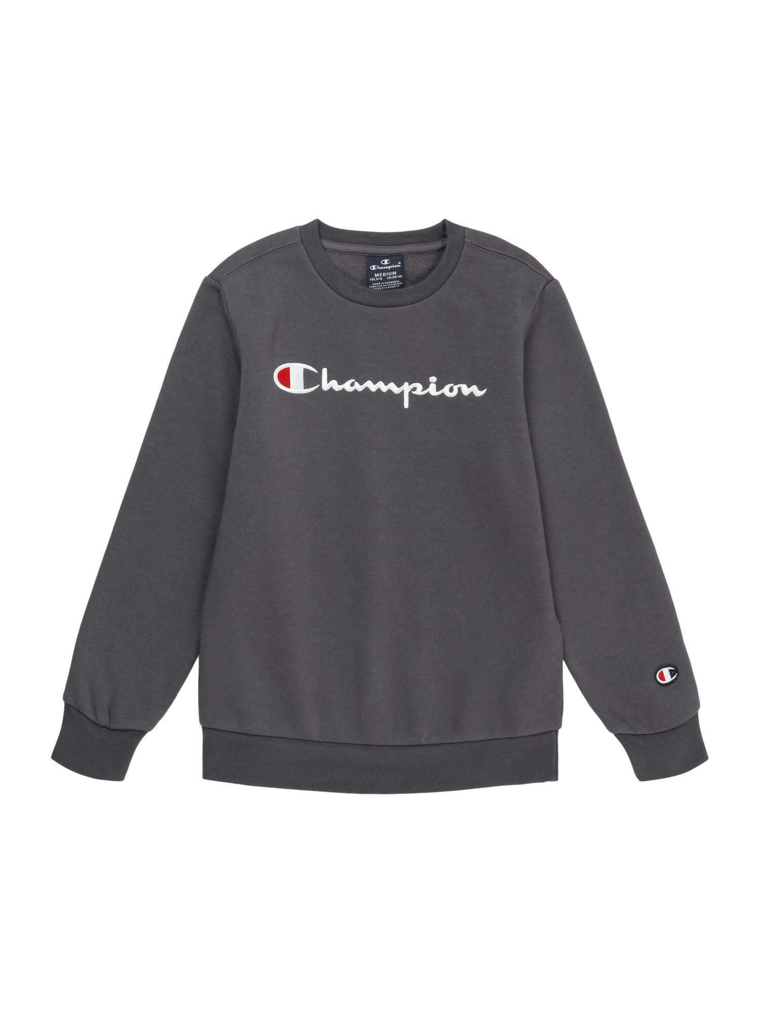 Champion Authentic Athletic Apparel Μπλούζα φούτερ 'Classic' σκούρο γκρι / κόκκινο / offwhite - Pepit.gr