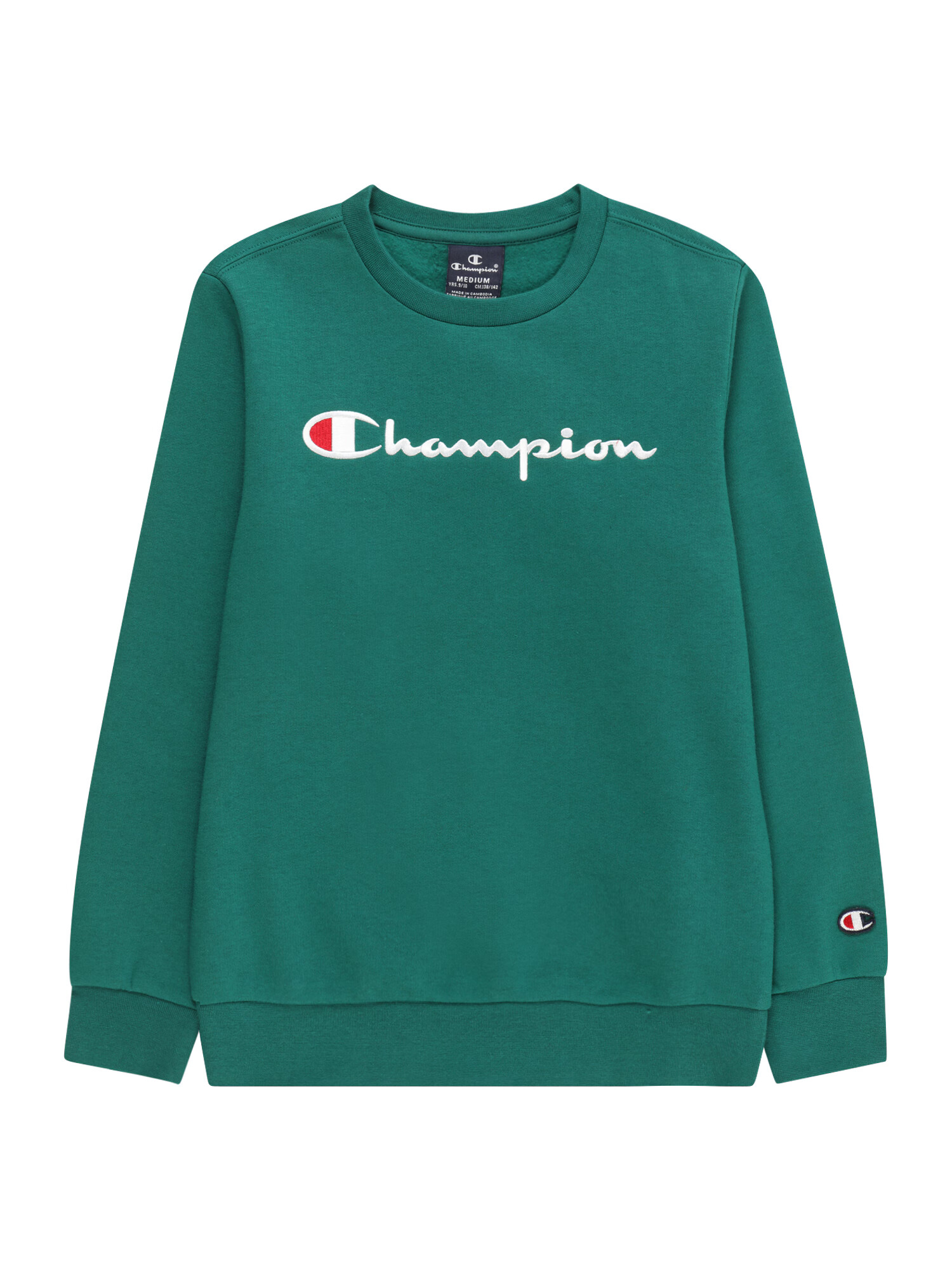 Champion Authentic Athletic Apparel Μπλούζα φούτερ 'Classic' σκούρο πράσινο / κόκκινο / λευκό - Pepit.gr