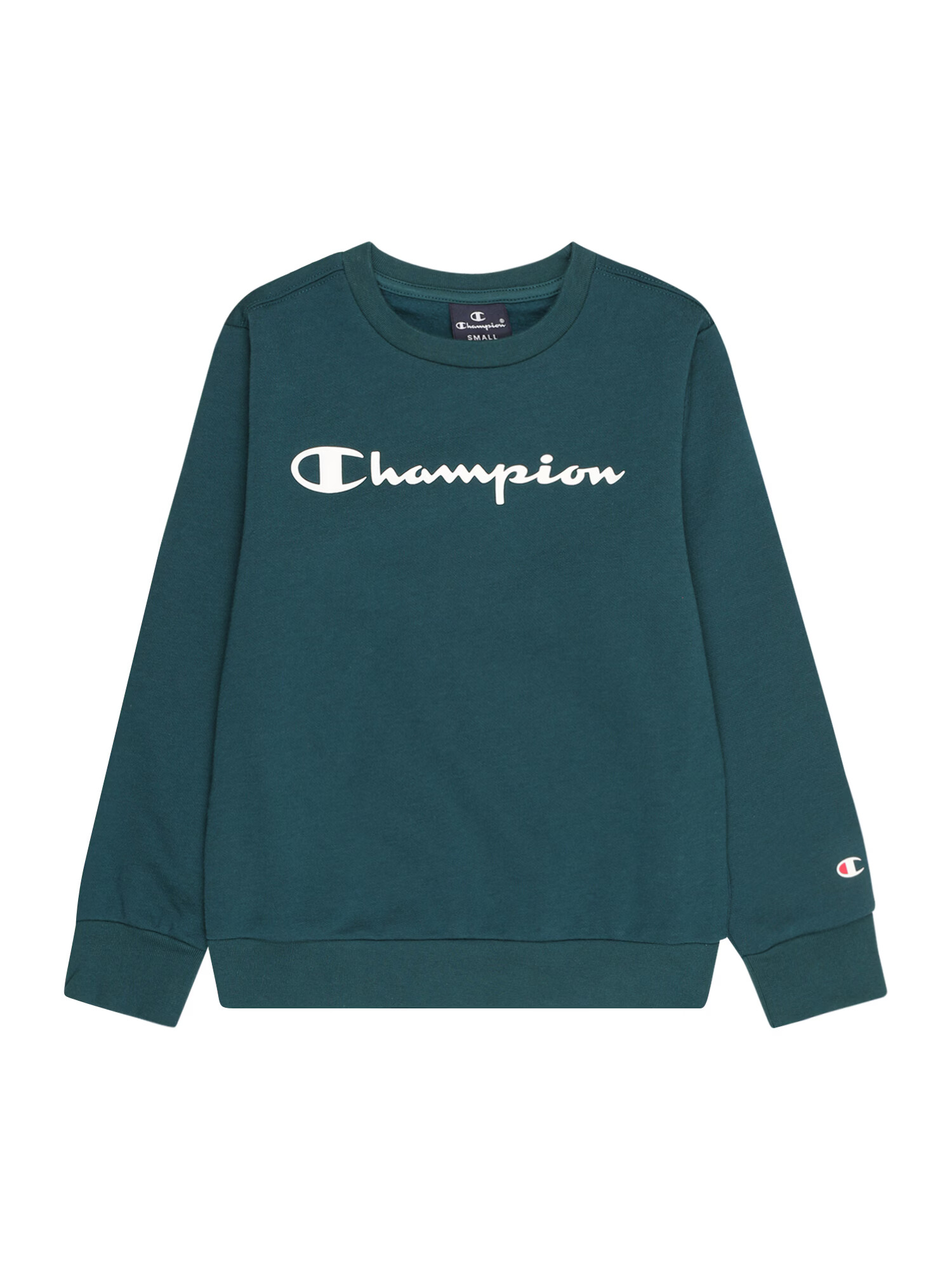 Champion Authentic Athletic Apparel Μπλούζα φούτερ σμαραγδί / έντονο κόκκινο / λευκό - Pepit.gr